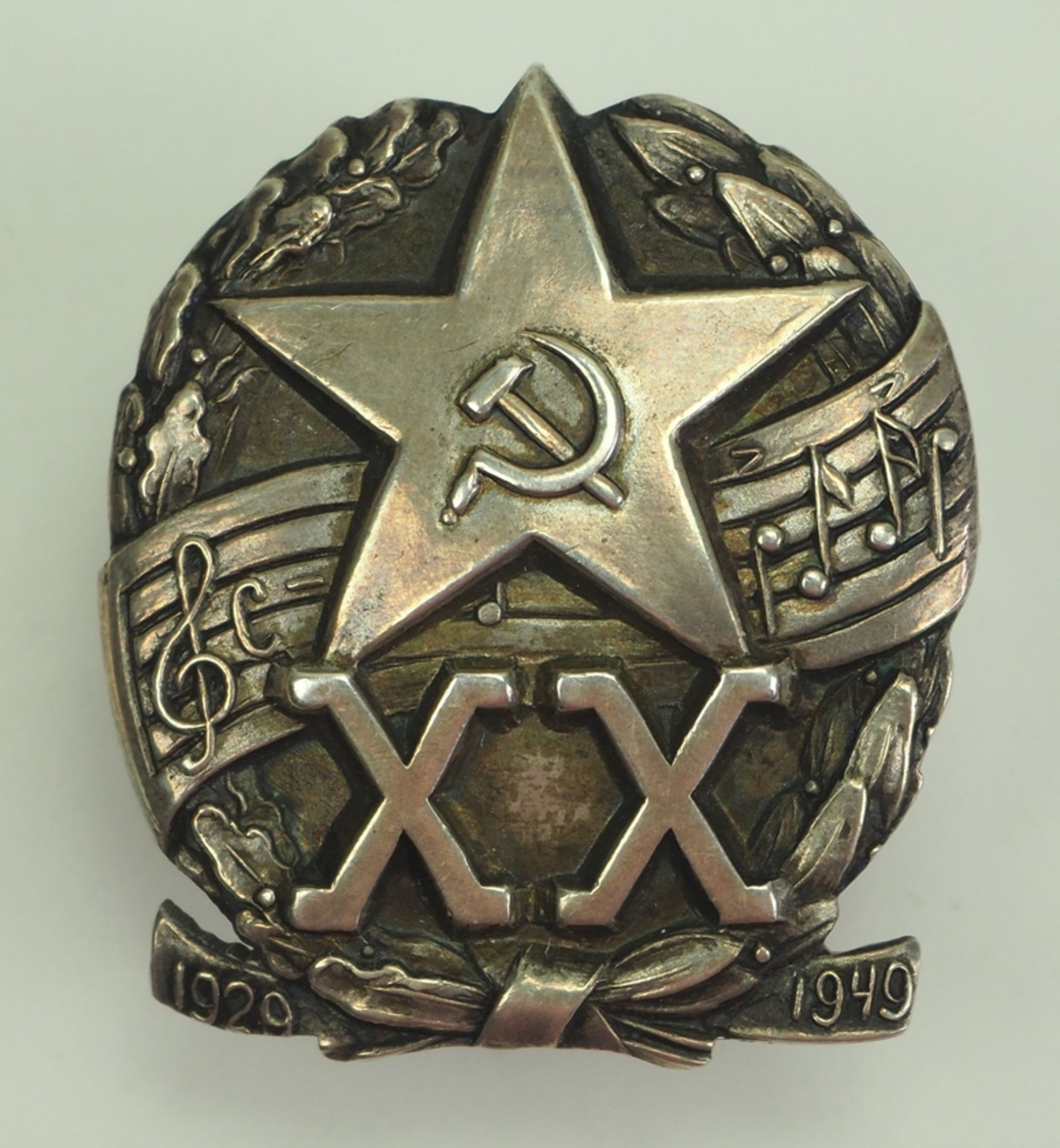 Sowjetunion: Erinnerungsabzeichen auf das 20jährige Bestehen der Musiktruppe de