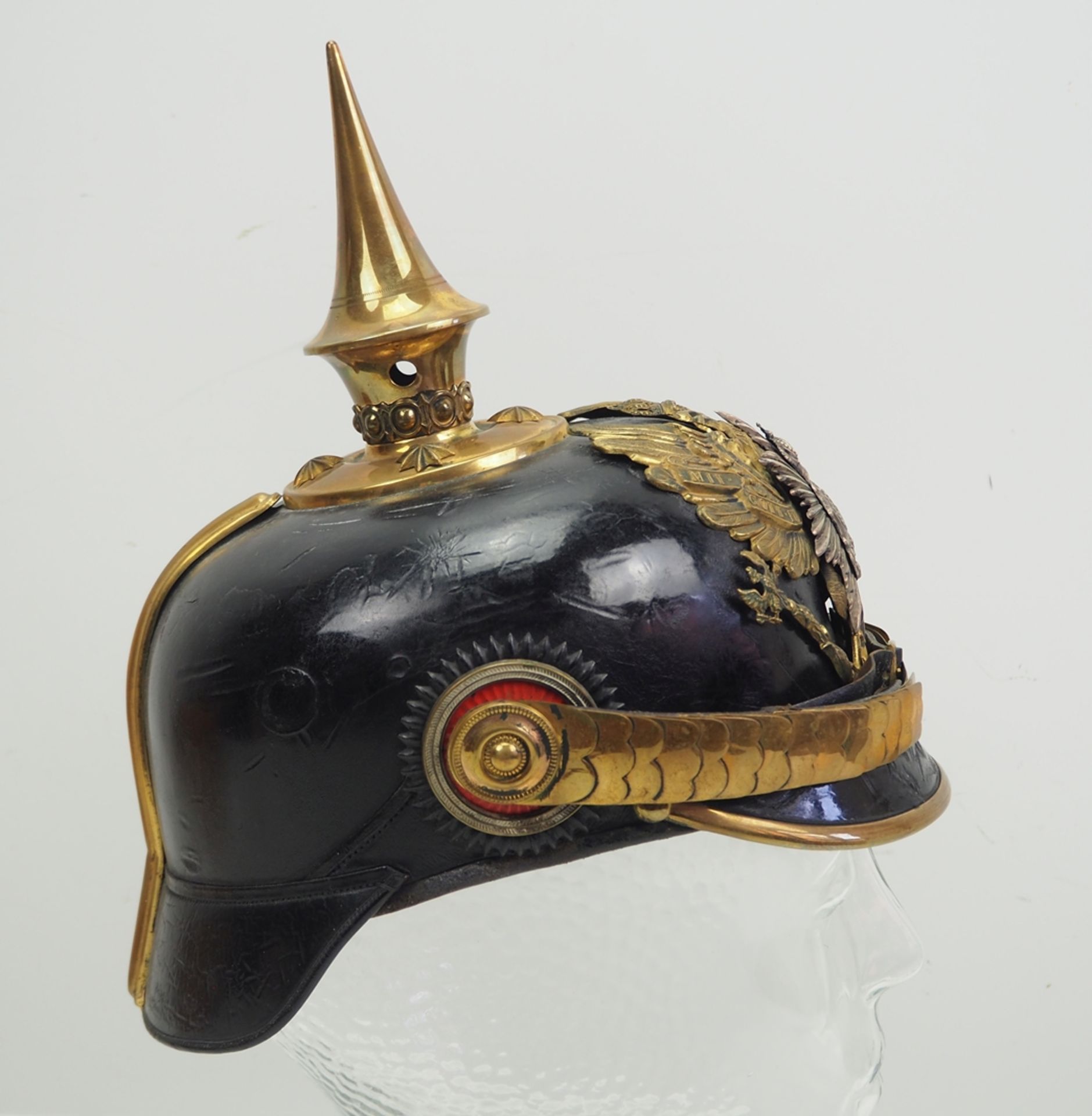 Anhalt: Anhaltisches Infanterie-Regiment Nr. 93, Helm für Offiziere. - Image 3 of 5