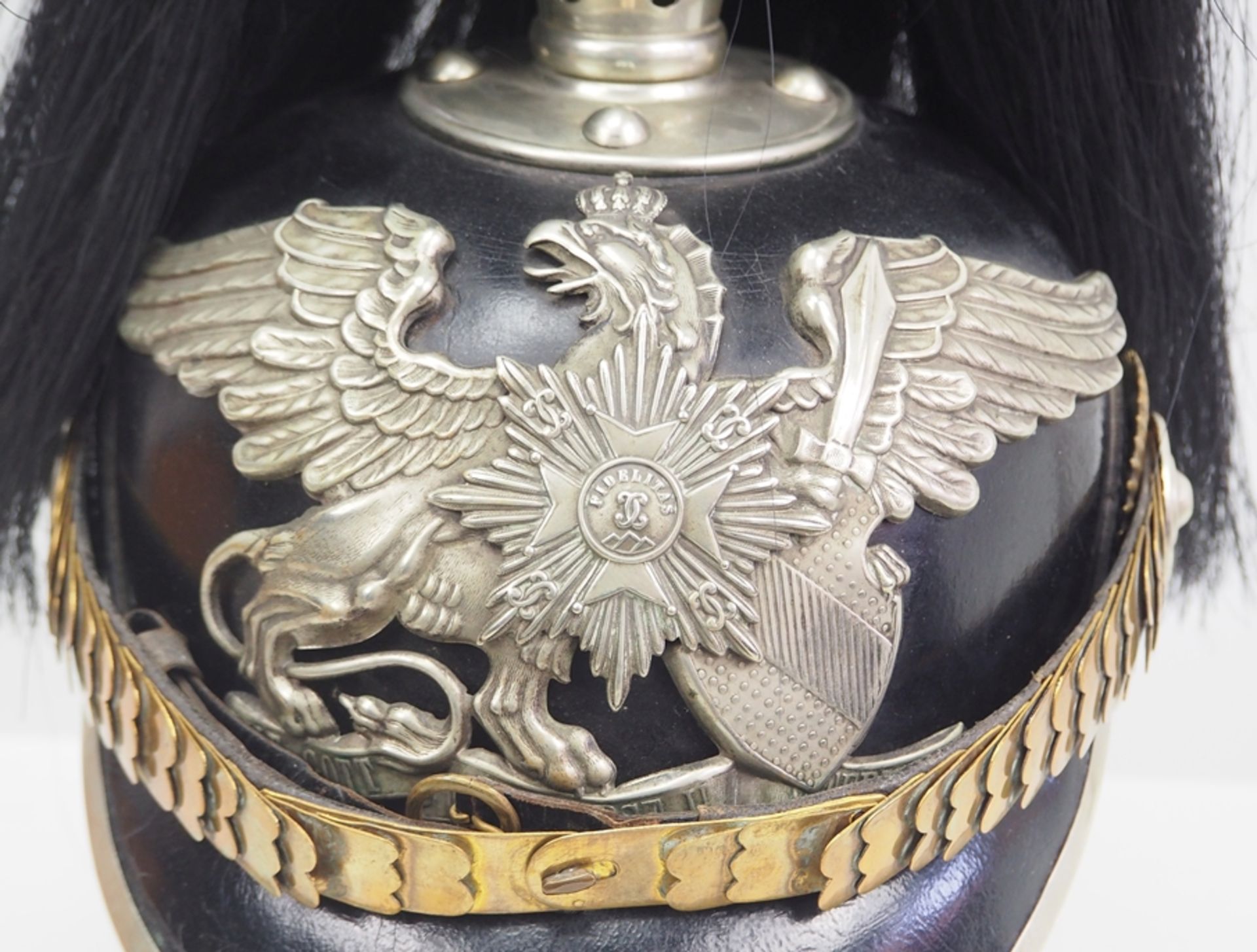 Baden: 1. Badisches Leib-Grenadier-Regiment Nr. 109, Helm für Mannschaften mit - Bild 2 aus 5