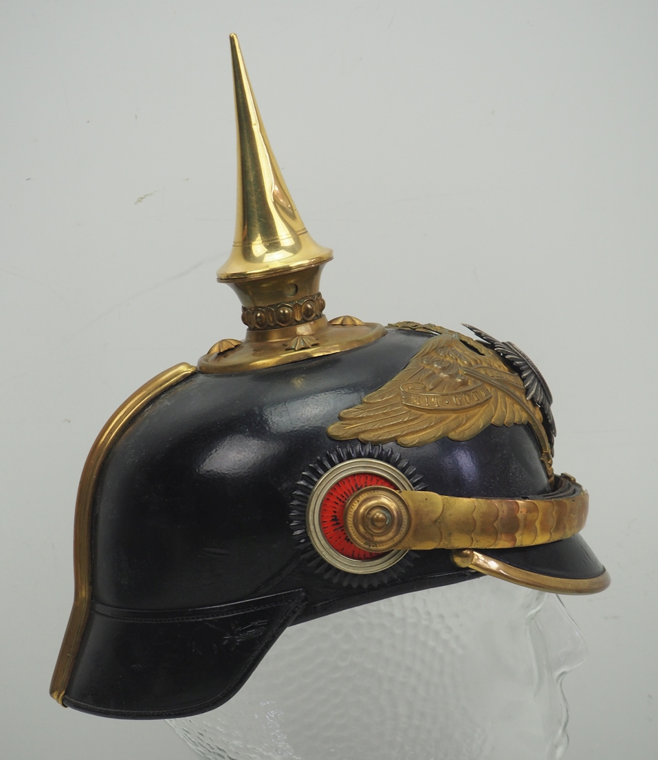 Preussen: Helm für Offiziere der Garde-Grenadier-Regimenter, in Dienstausführun - Image 3 of 5