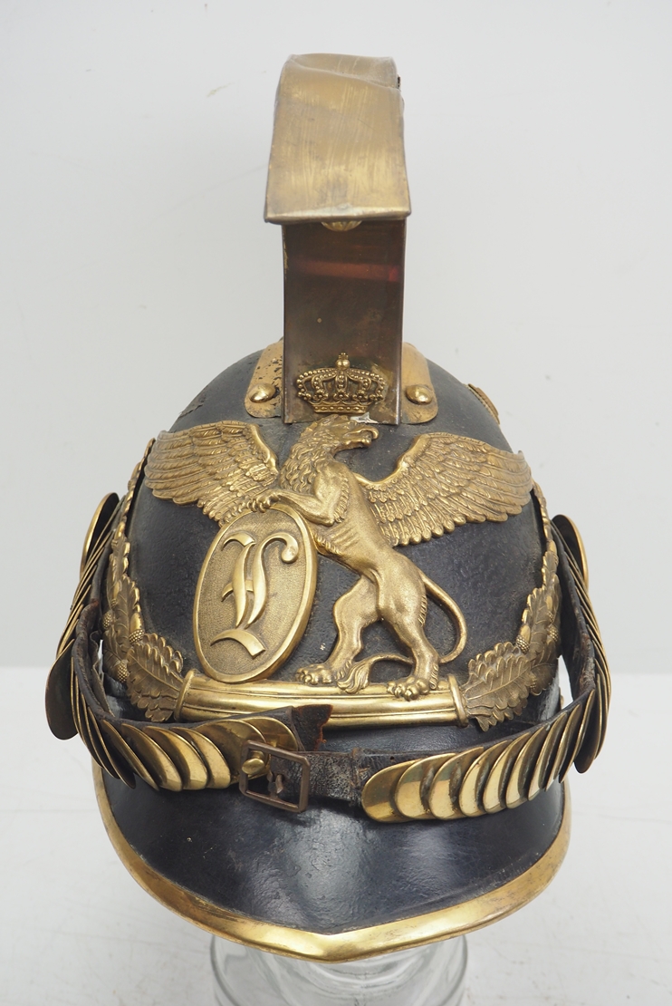 Baden: Helm für Dragoner-Offiziere Modell 1849.