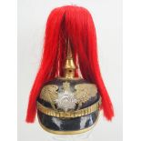 Preussen: Helm für Musiker der Garde-Grenadier-Regimenter mit Paradebusch - Kam