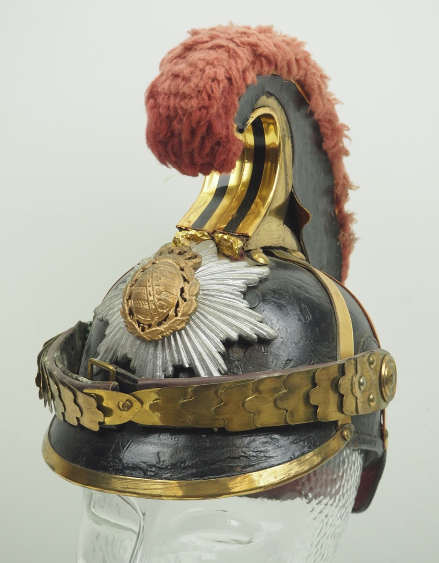 Sachsen: Gardereiter, Helm für Mannschaften Modell 1876.