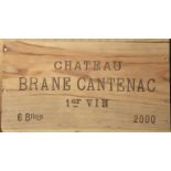 2000 Brane Cantenac, 6 bottles of 75cl