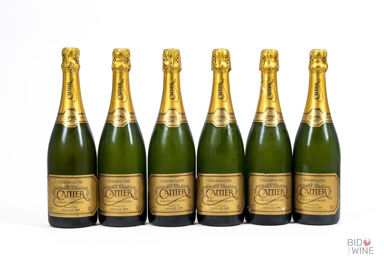 1995 Champagne Cattier Premier Cru Brut - 6 bottles of 75cl