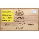 2002 Mouton Rothschild, 12 bottles of 75cl (OWC)