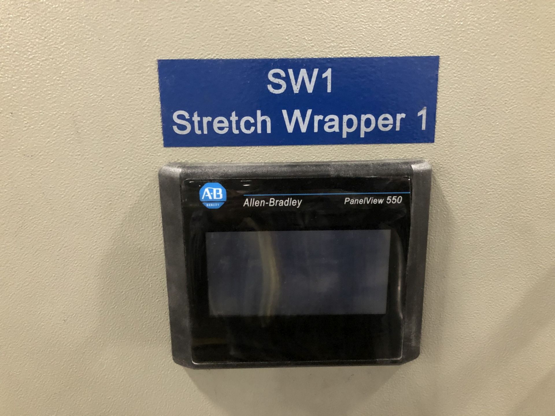 2003 Robopac Genesis Stretch Wrapper, Allen-Bradley PanelView550 Operator Panel, 4' Wide x Approx. - Image 10 of 11
