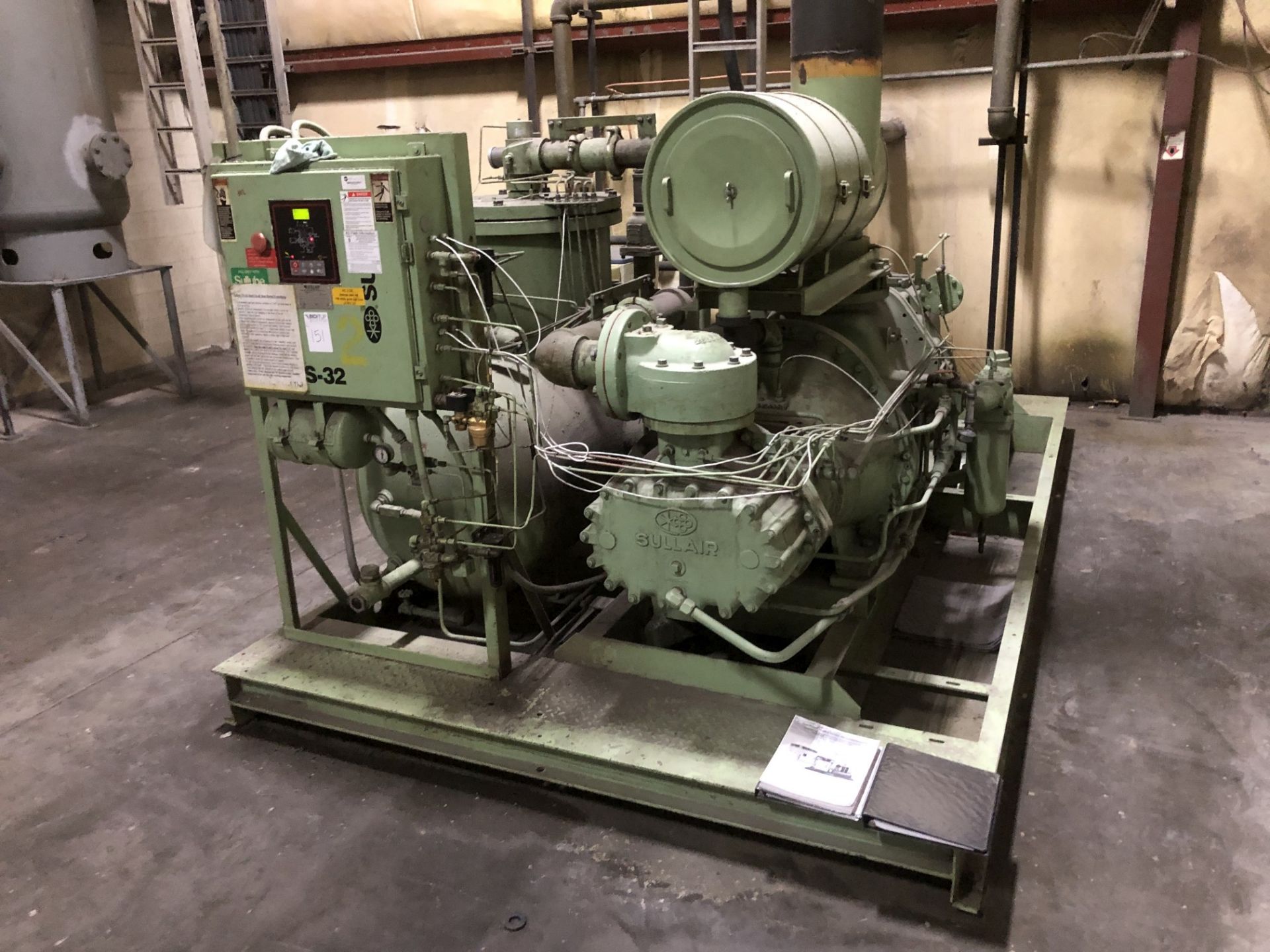 Sullair 300 HP Two-Stage Rotary Air Compressor, Model TS-32 300L ACAC, S/N 003-104255, (2) Sullair - Image 2 of 11