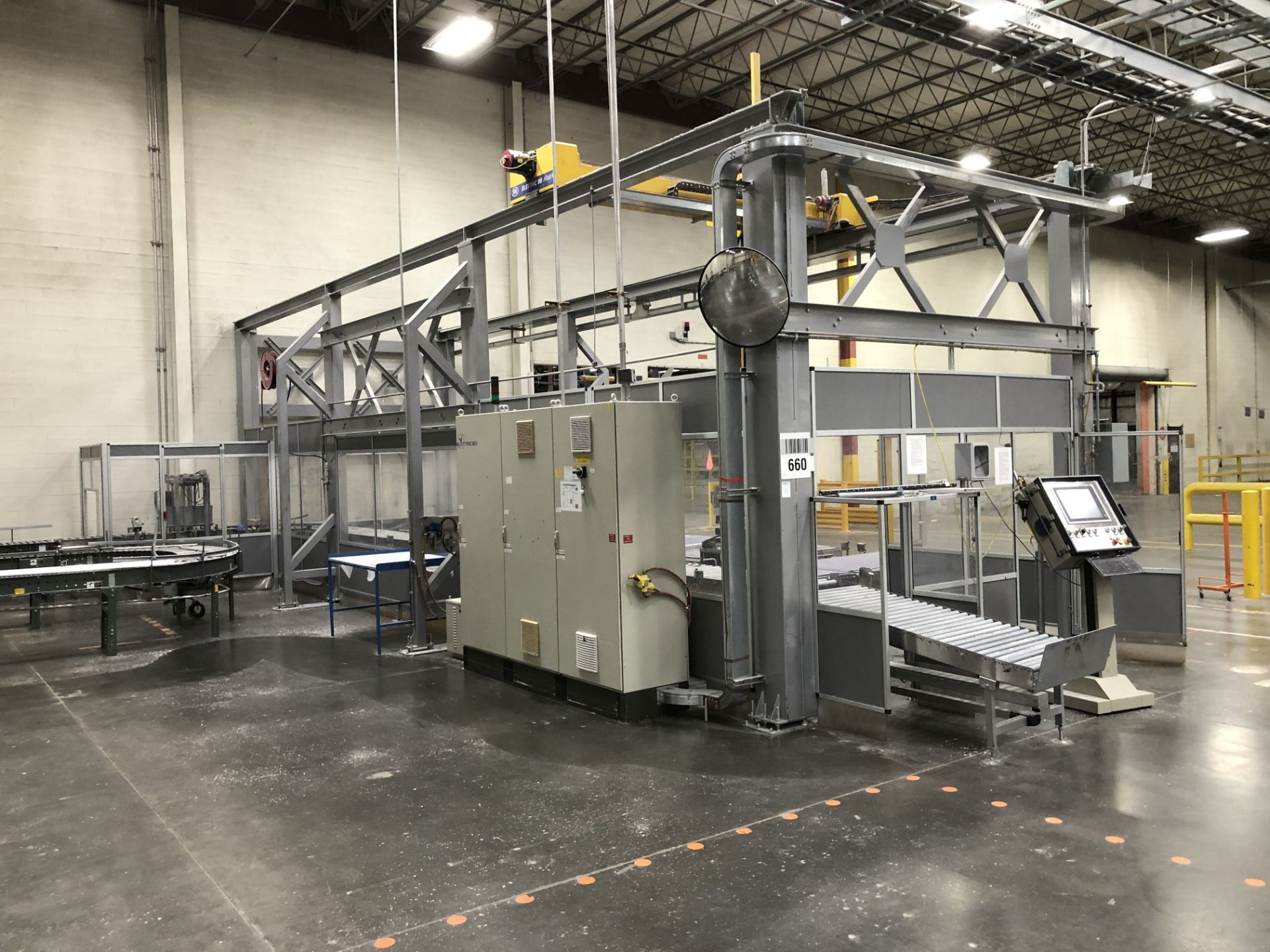 2003 SIG Elettric80 Gantry Robot Palletizing Cell, Allen-Bradley 1500P Control, (4) 4' Wide - Image 9 of 12