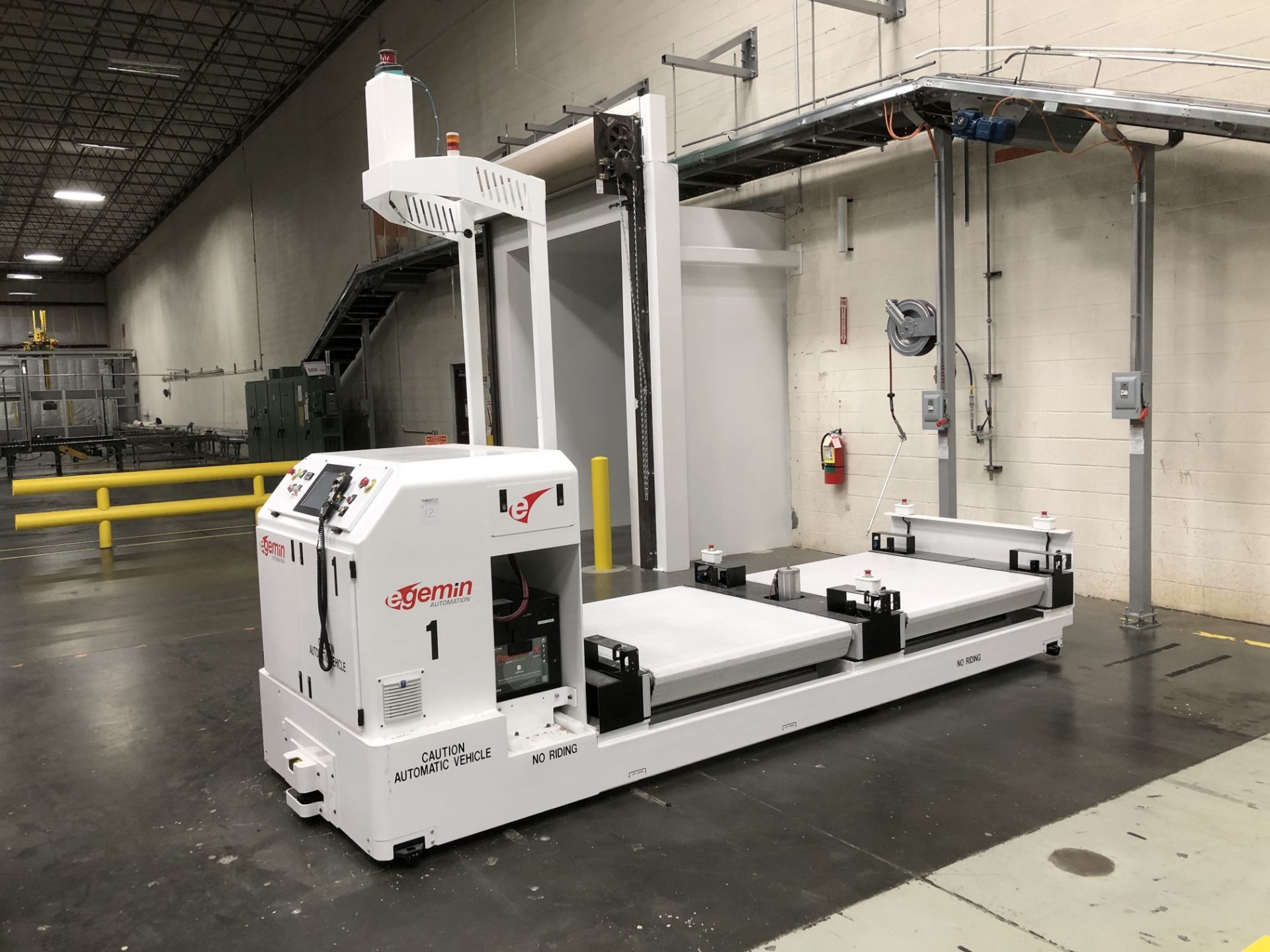 2017 Egemin Automation Unit Load Deck Automated Guided Vehicle (AGV), Model LTV 0515 L, 300 FPM - Image 2 of 11