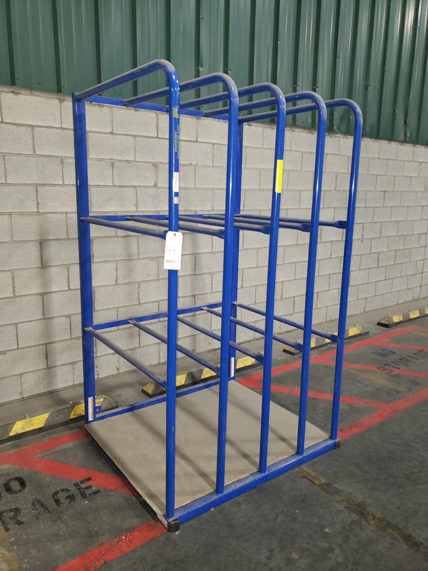 Vestil 4-Slot Rack (4' Wide x 42" Deep x 7' High)