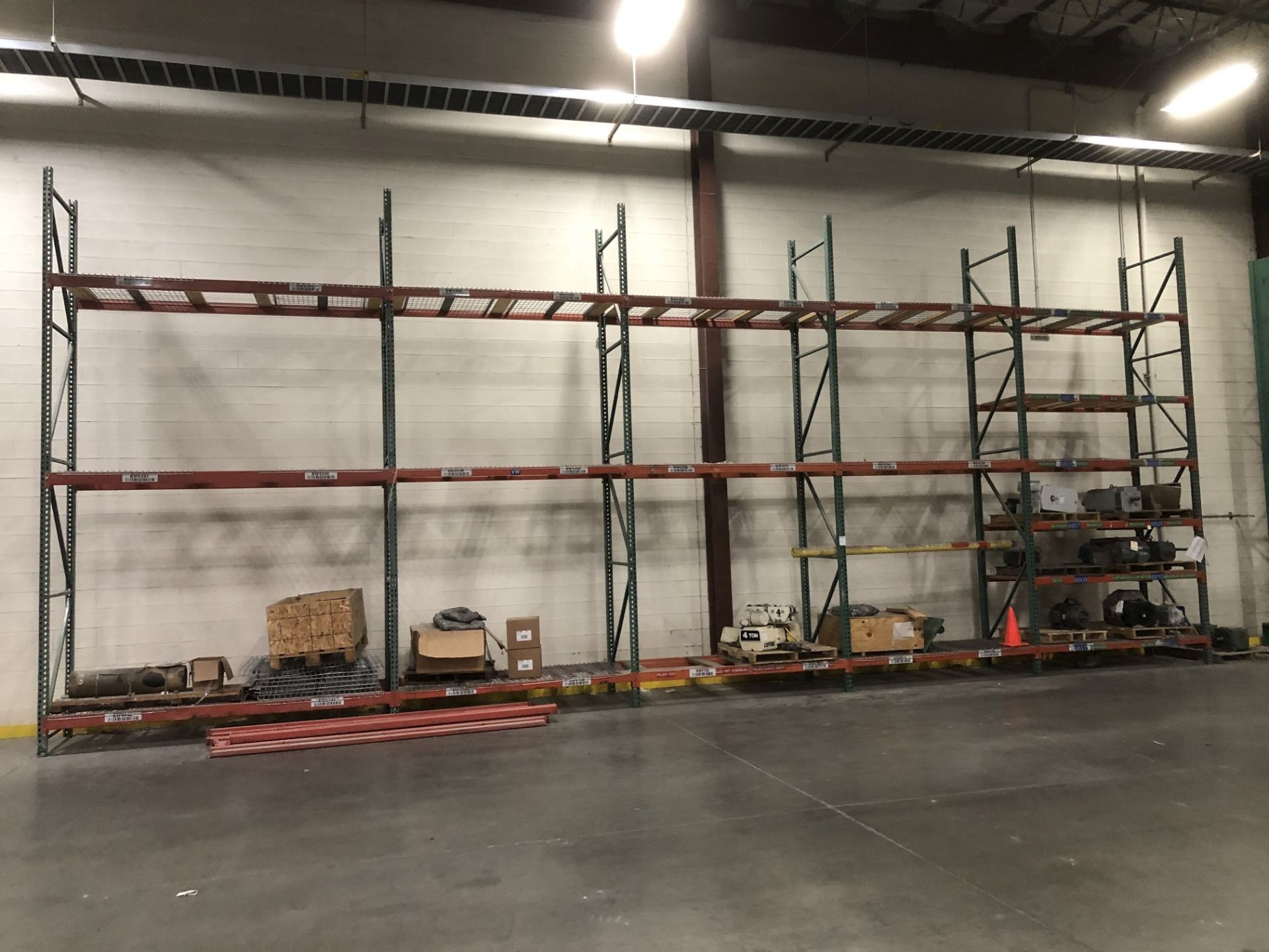 (5) Sections of Pallet Racking; (6) 42" Deep x 18' High Uprights, (12) 120 " Long Crossbeams, (30) - Image 3 of 3