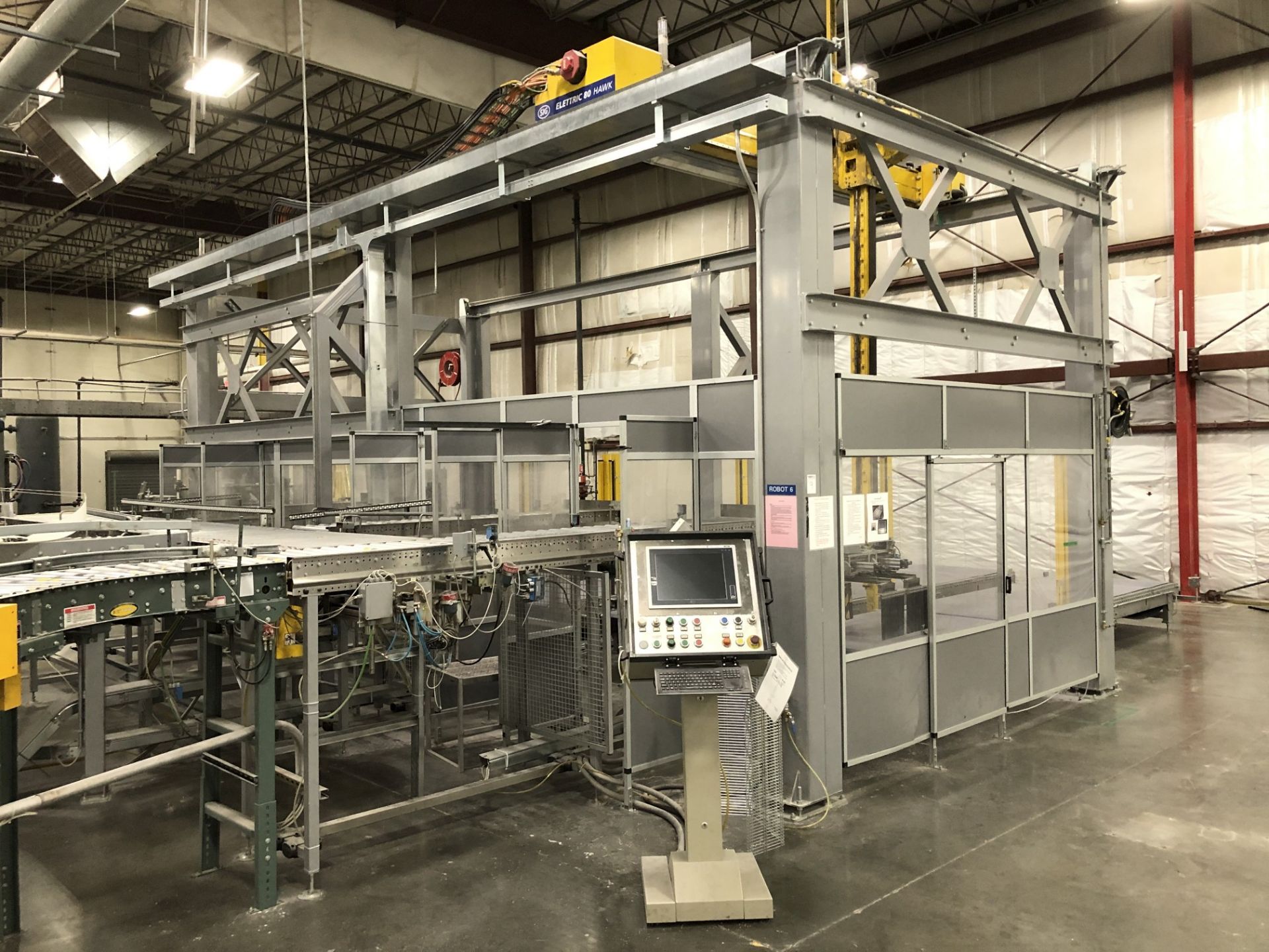 2003 SIG Elettric80 Gantry Robot Palletizing Cell, Allen-Bradley 1500P Control, (4) 4' Wide - Image 6 of 9