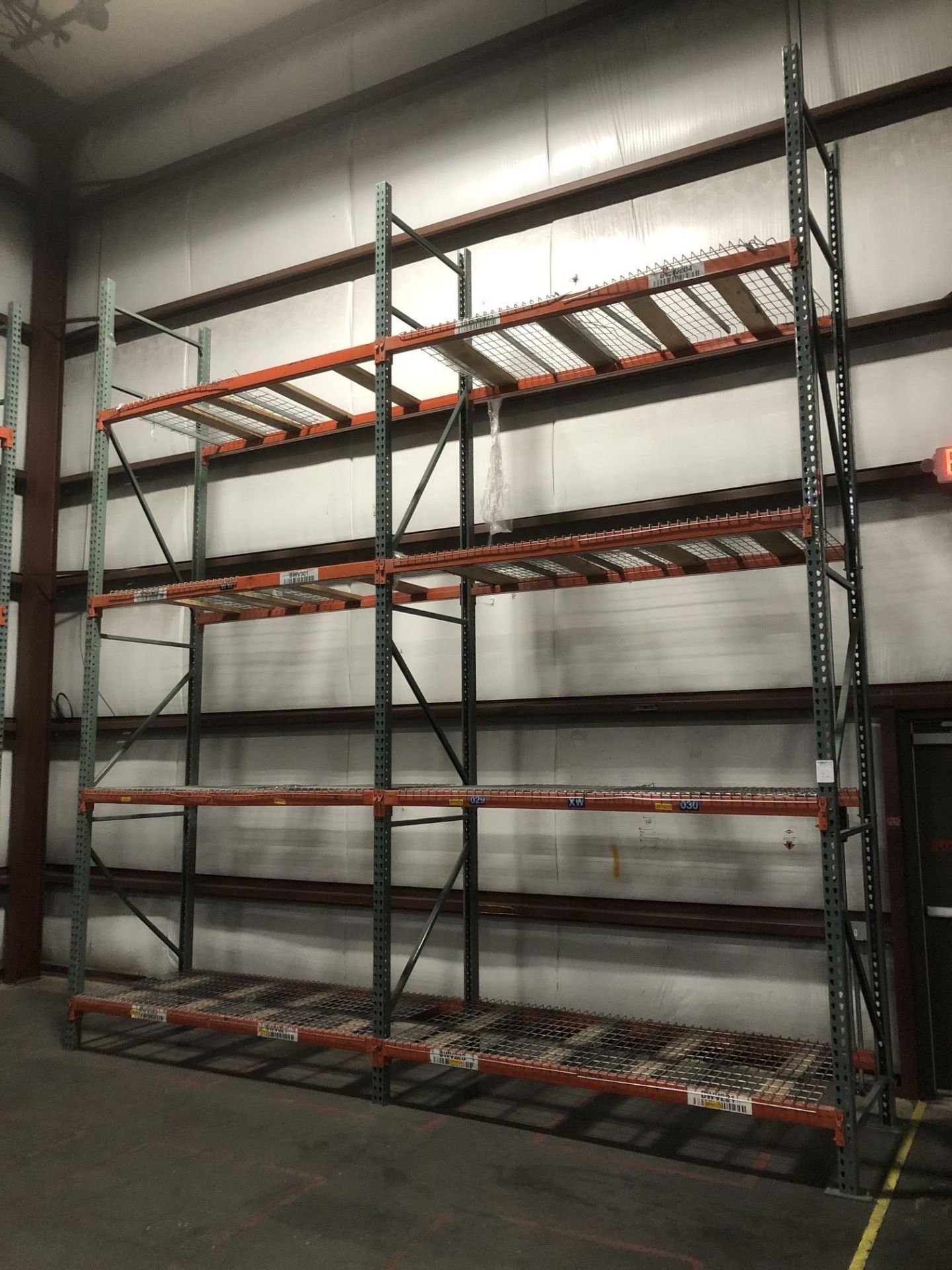 Pallet Racking; (44) 42" Deep x 18' High Uprights, (248) 96" Crossbeams, Most w/ Wire Decking - Image 4 of 12