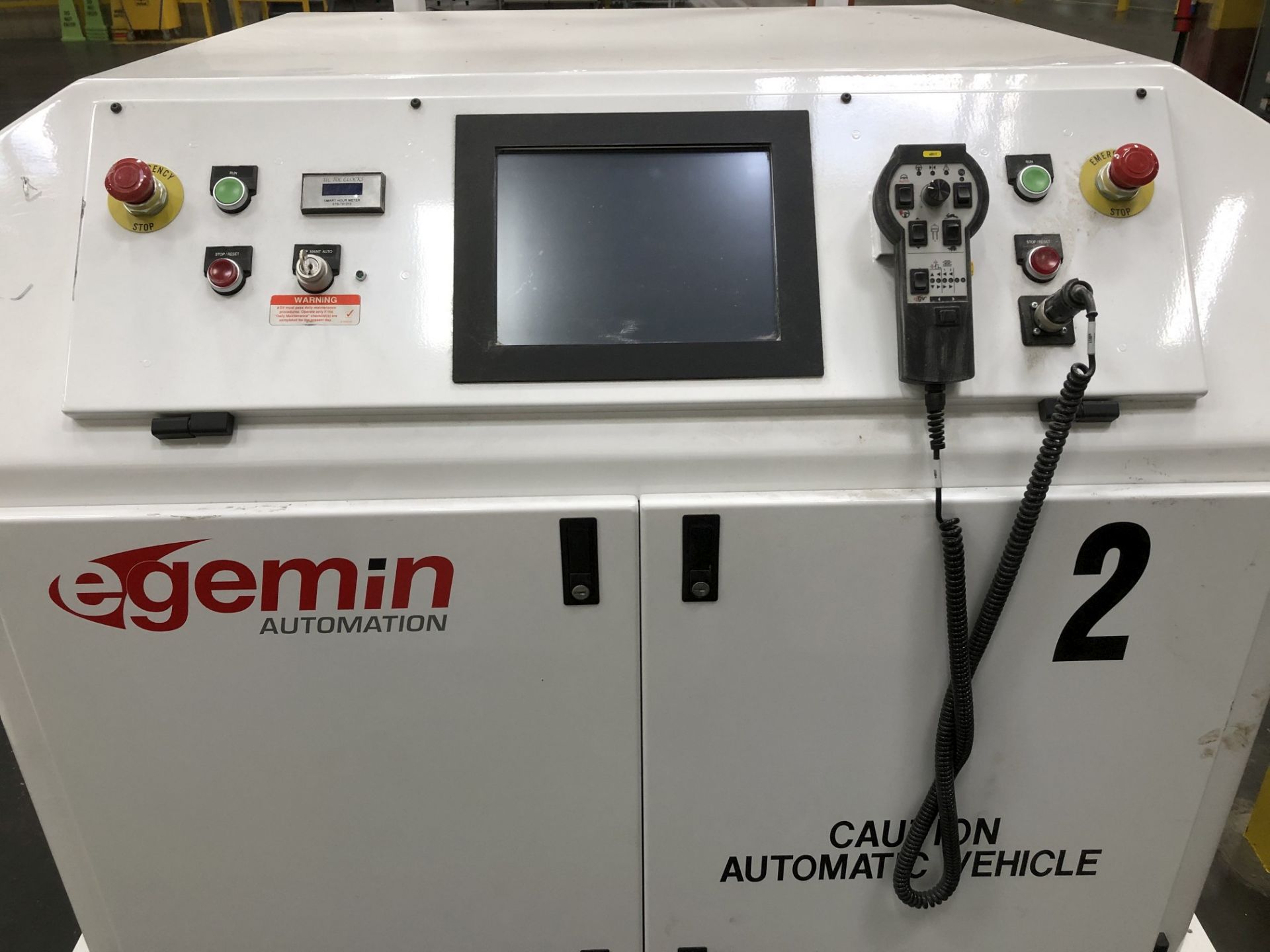 2017 Egemin Automation Unit Load Deck Automated Guided Vehicle (AGV), Model LTV 0515 L, 300 FPM - Image 5 of 11