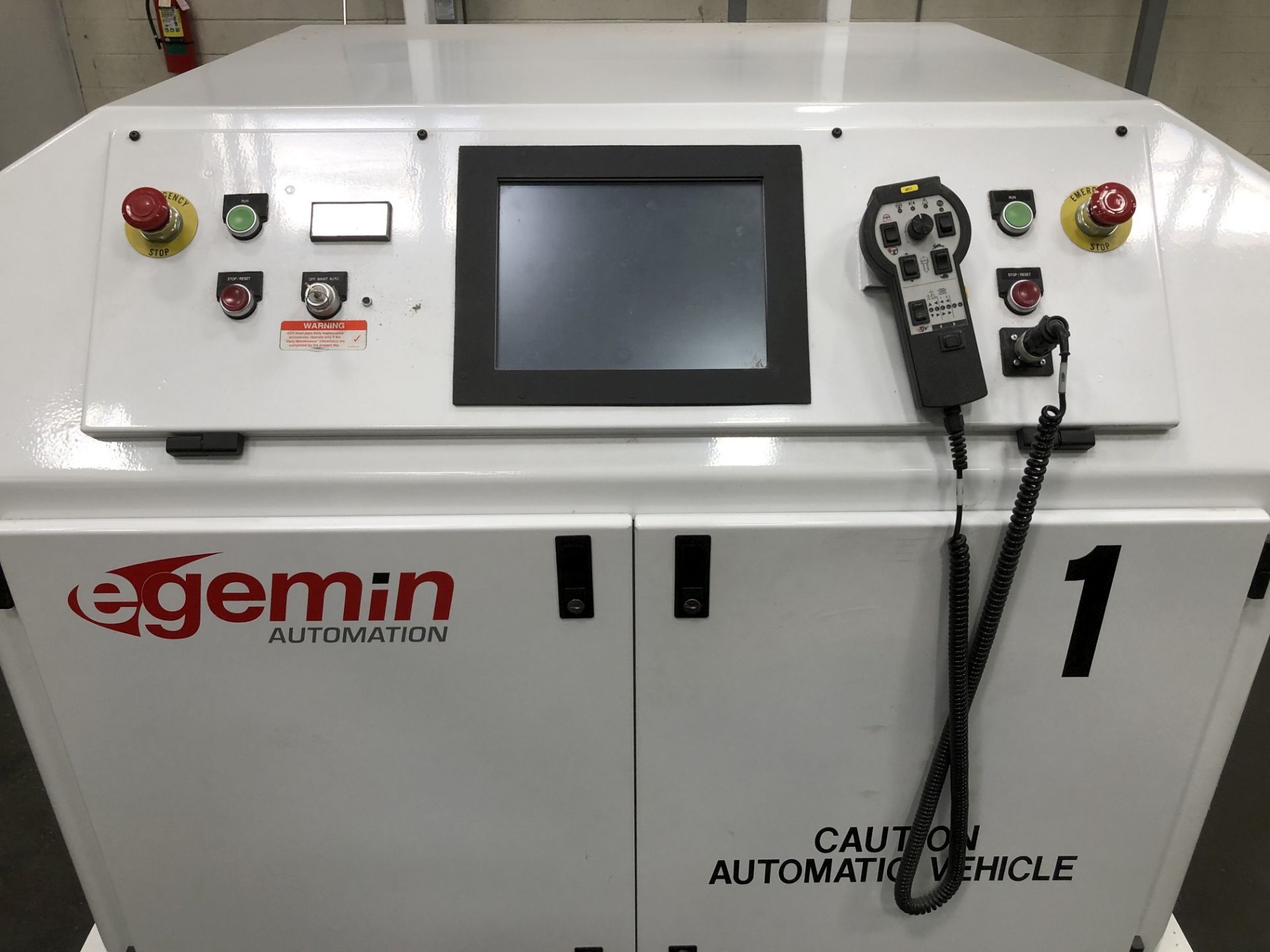 2017 Egemin Automation Unit Load Deck Automated Guided Vehicle (AGV), Model LTV 0515 L, 300 FPM - Image 5 of 11