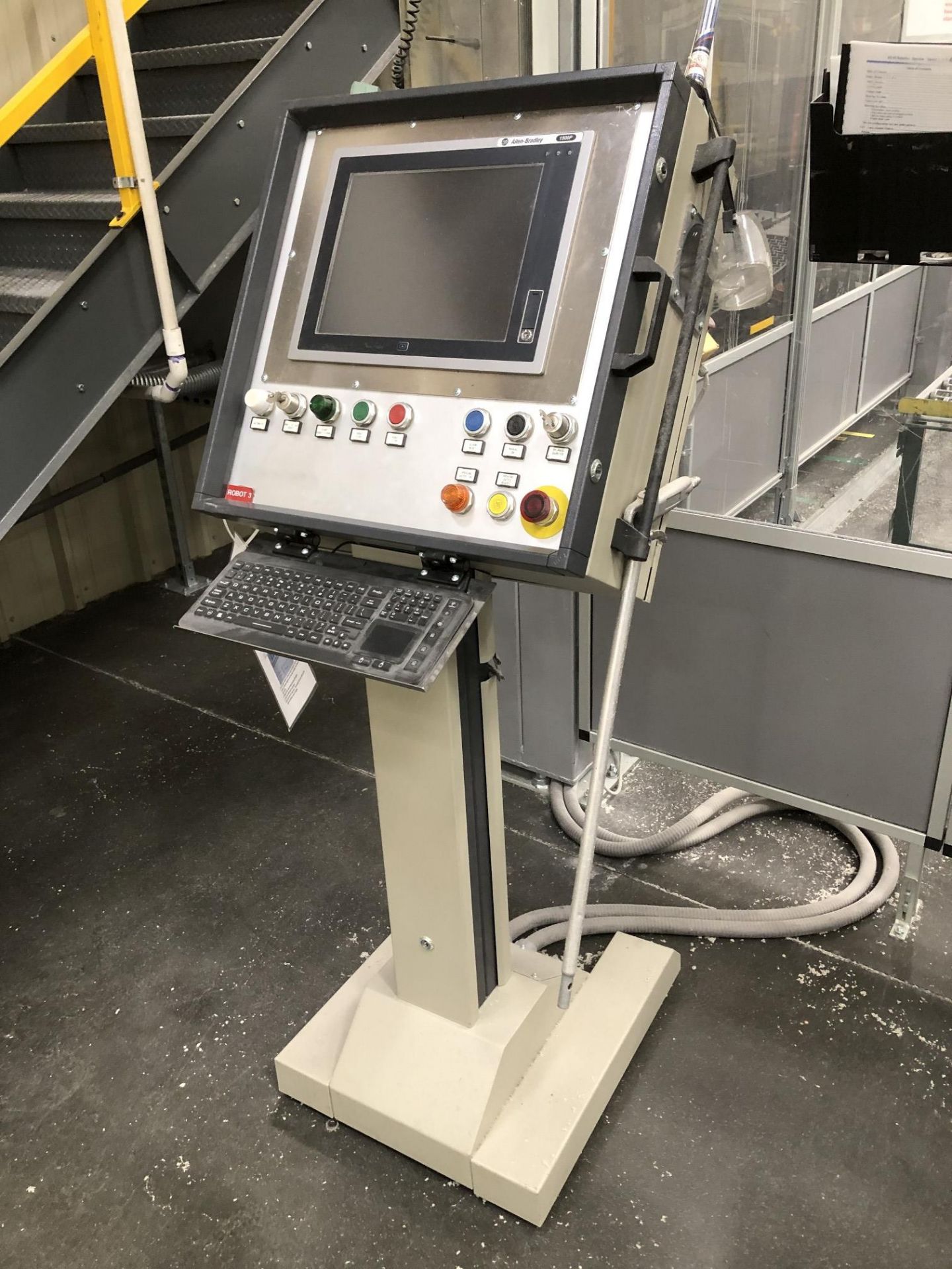 2003 SIG Elettric80 Gantry Robot Palletizing Cell, Allen-Bradley 1500P Control, (5) 4' Wide - Image 10 of 15