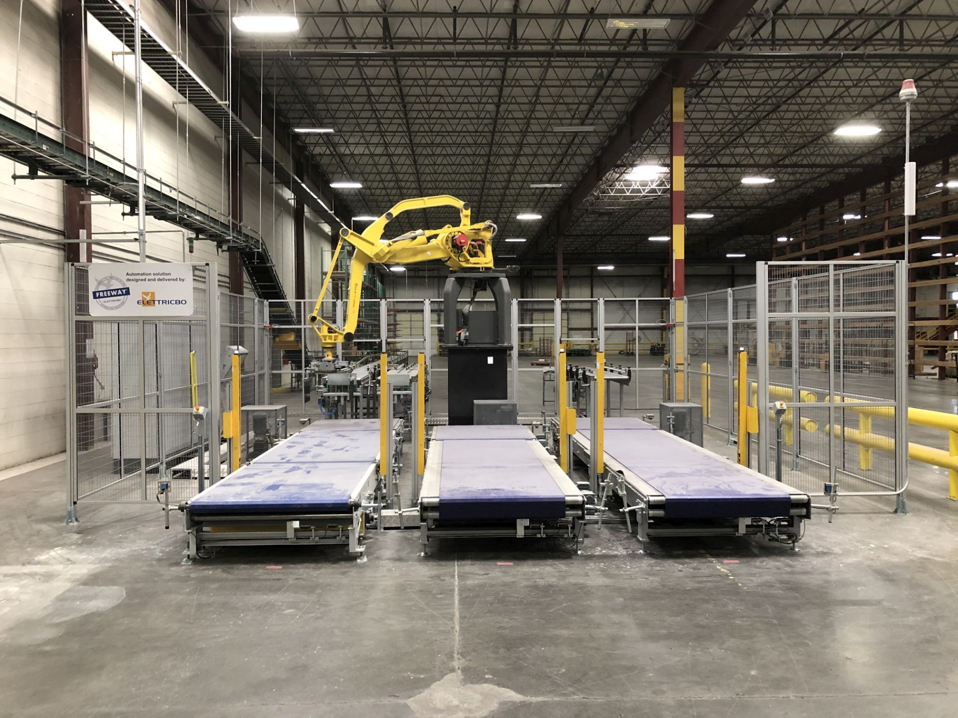 2012 Elettric80 Robotic Case Palletizer, Allen-Bradley 1500P Control, 2012 Fanuc M-410iB 300