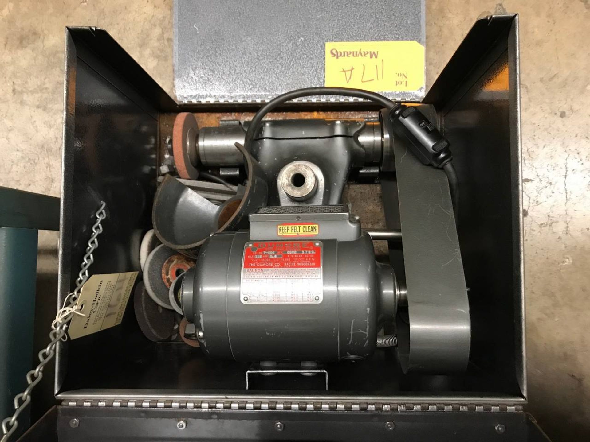 Dumore Tool Post Grinder