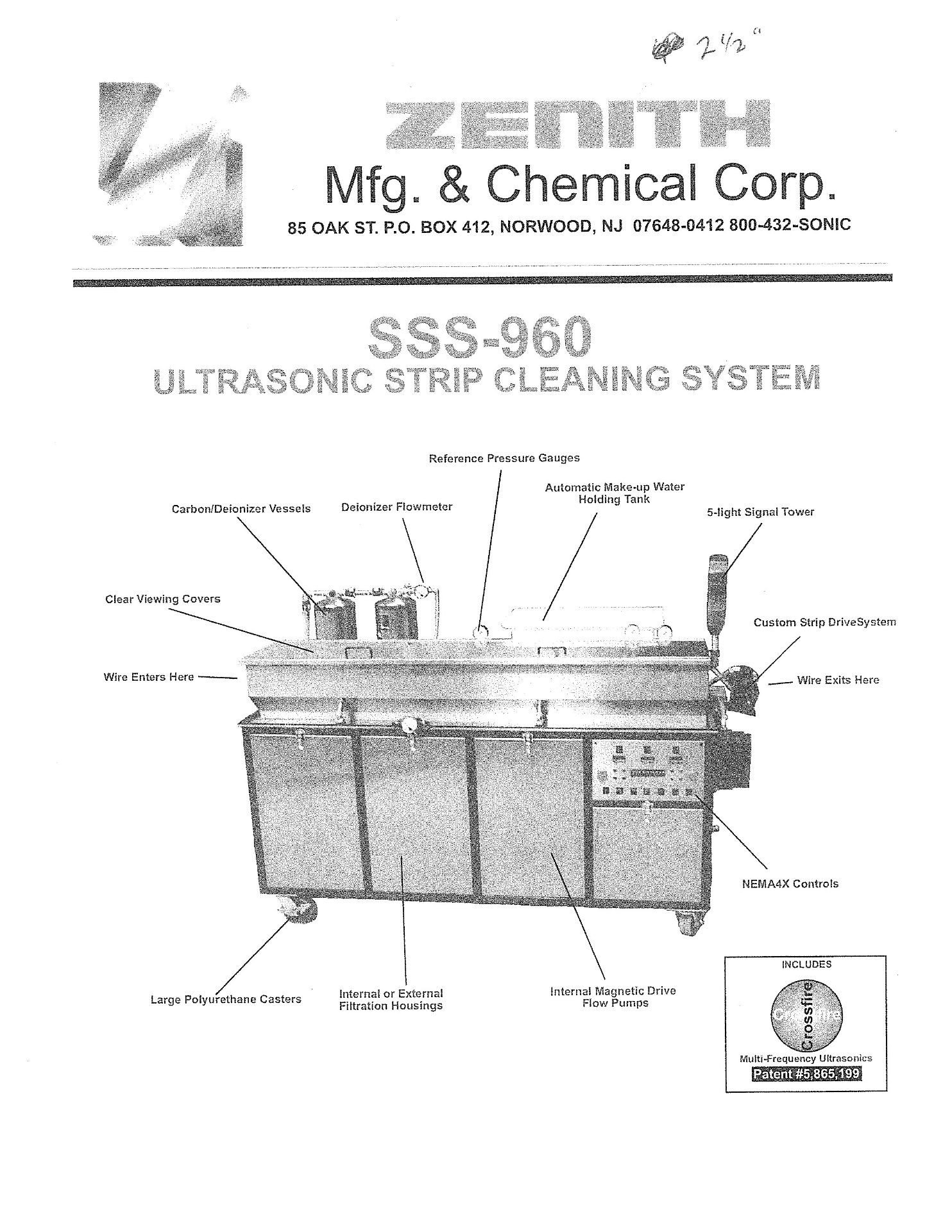 Zenith - Ultrasonic Strip Cleaning System | 2.5", Located In Huntington Park, CA - #7983HP - Image 24 of 26