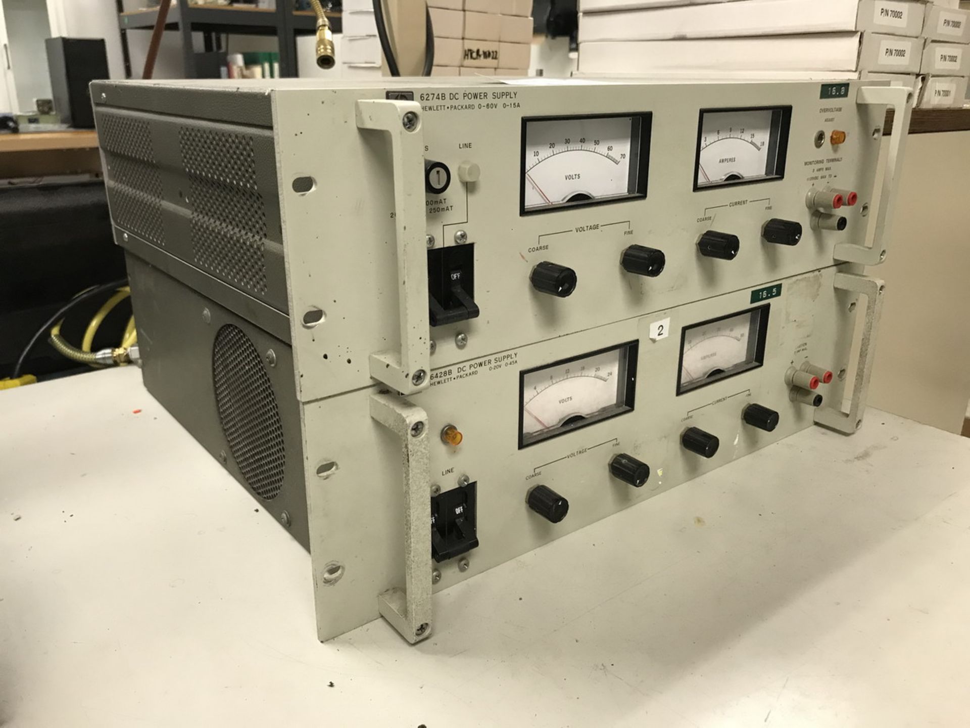 Hewlett Packard 6274B (2) DC Power Supply Units