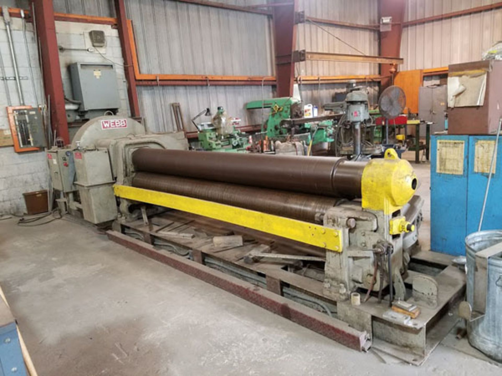 Webb Initial Pinch Power Roll 1/2" x 10', Located In Painesville, OH - 8785P