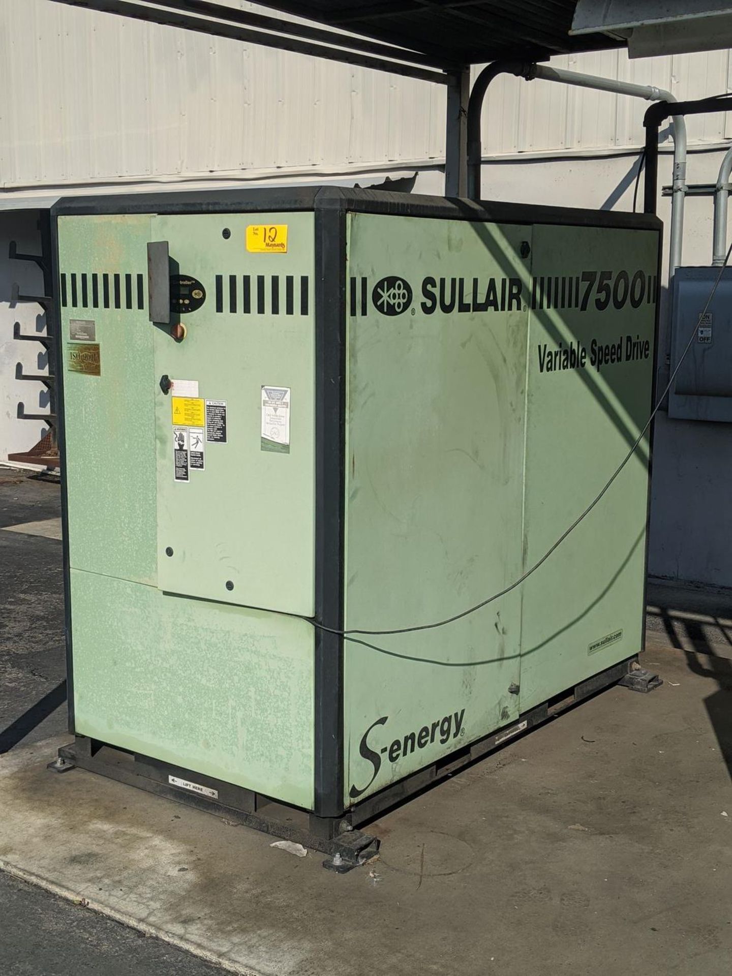 Sullair Mdl: 7509V/A 100 Rotary Screw Air Compressor: 7500 Variable Speed Drive, S-energy, (Loc.