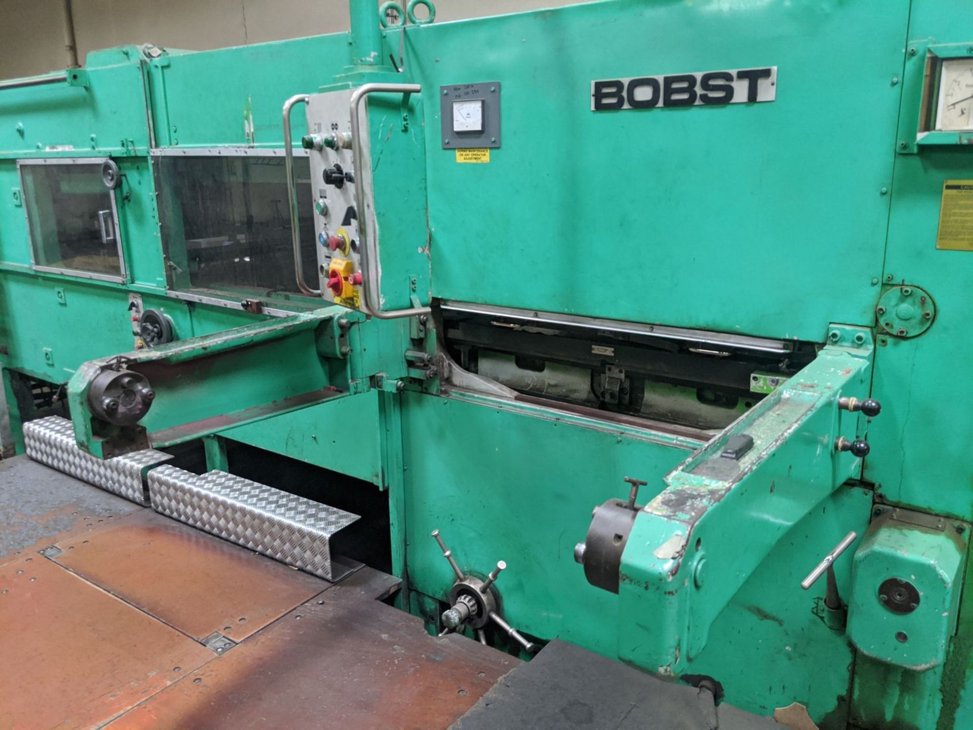 1984 Bobst Mdl: SPO1600 1984 43" X 63" Automatic Platen Die Cutter: Equipped With Centerline, - Image 5 of 25