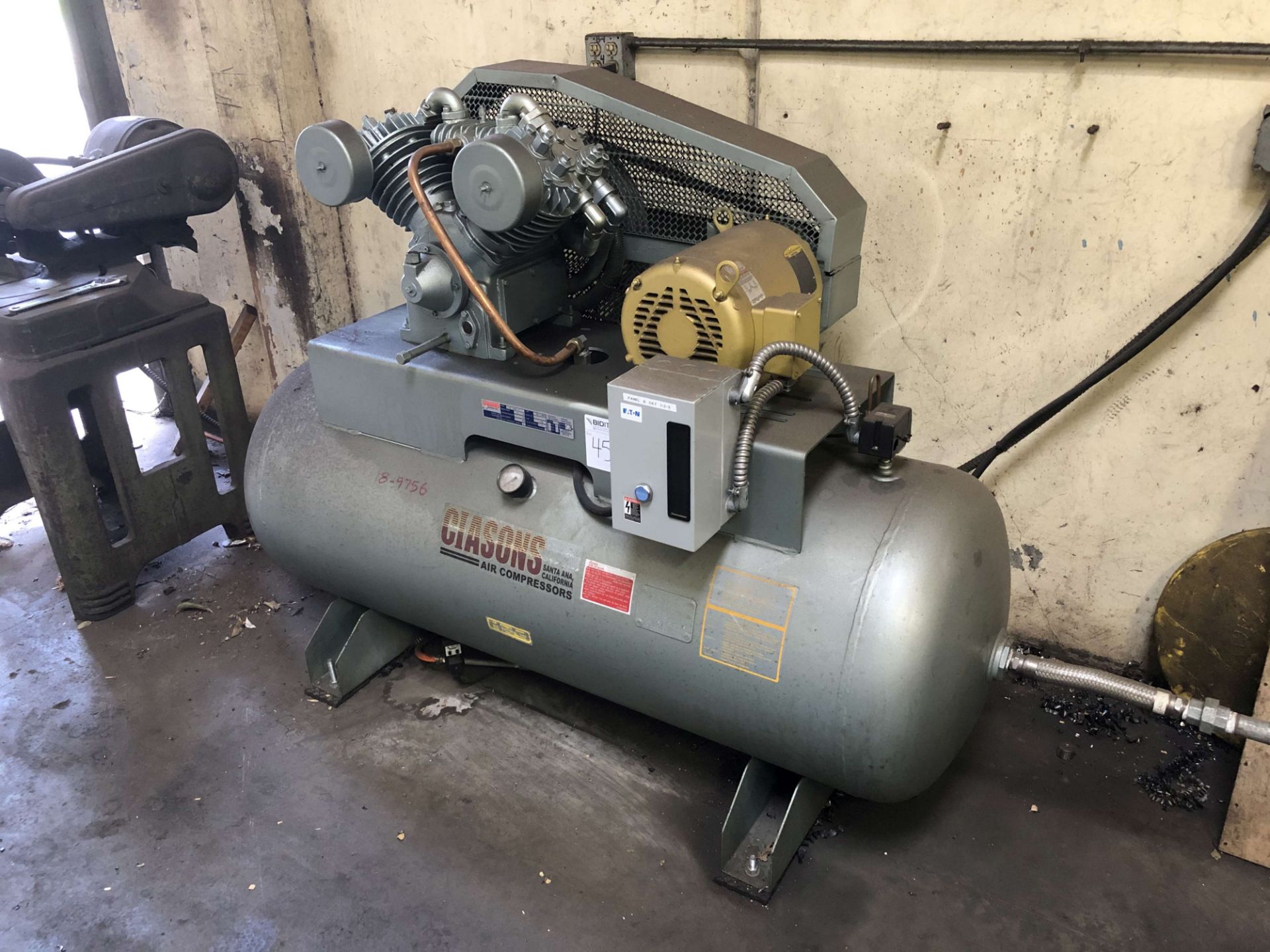 2018 Ciasons 10 HP Air Compressor, Model TS-B1012HDAE32, 120 Gallon Horizontal Tank, 40 CFM, 150 - Image 3 of 7