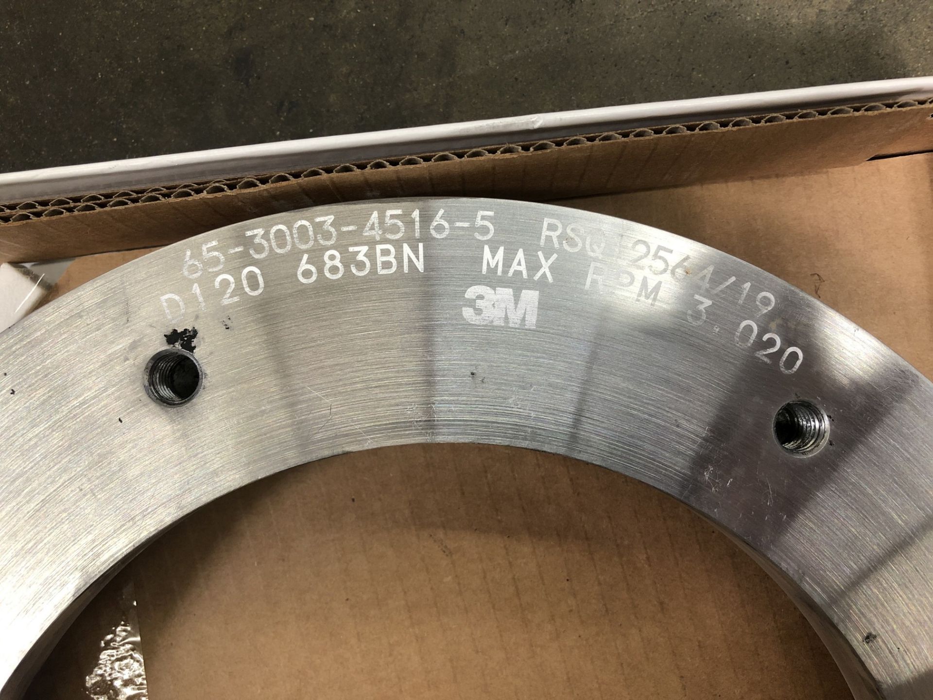 3M Grinding Wheels, Size / Spec: 2A2T, 12-1.25-.5-8, D120 683BN (New in Box) - Image 3 of 3