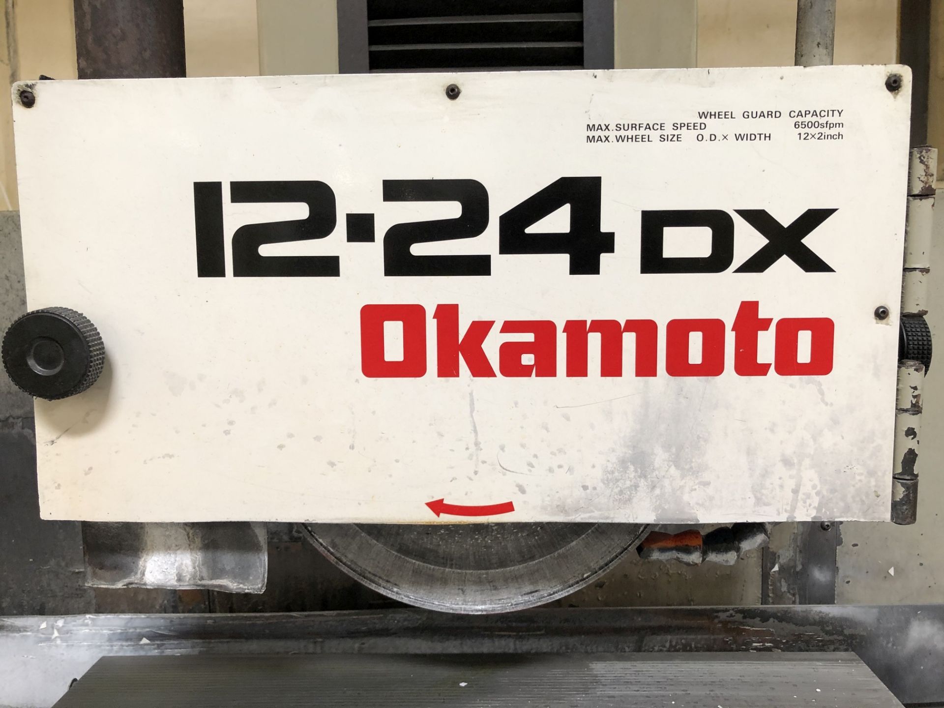 Okamoto ACC-12-24DX Surface Grinder, 12" x 24" Electro Magnetic Chuck, S/N 63793 (SPT #21) - Image 5 of 12