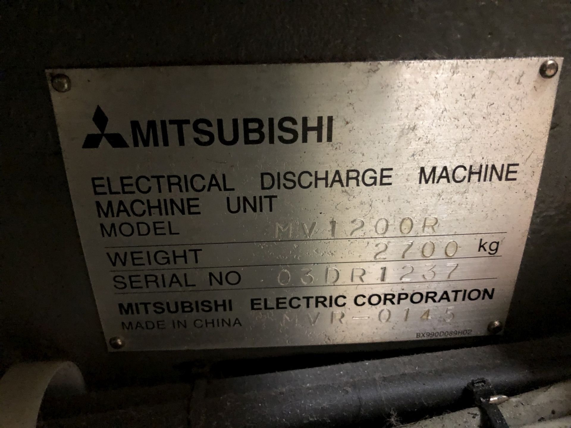 2013 Mitsubishi MV1200R CNC Wire EDM, X=15.7", Y=11.8", Z=8.7", Max Workpiece Dimensions: 31.9" W - Image 14 of 18