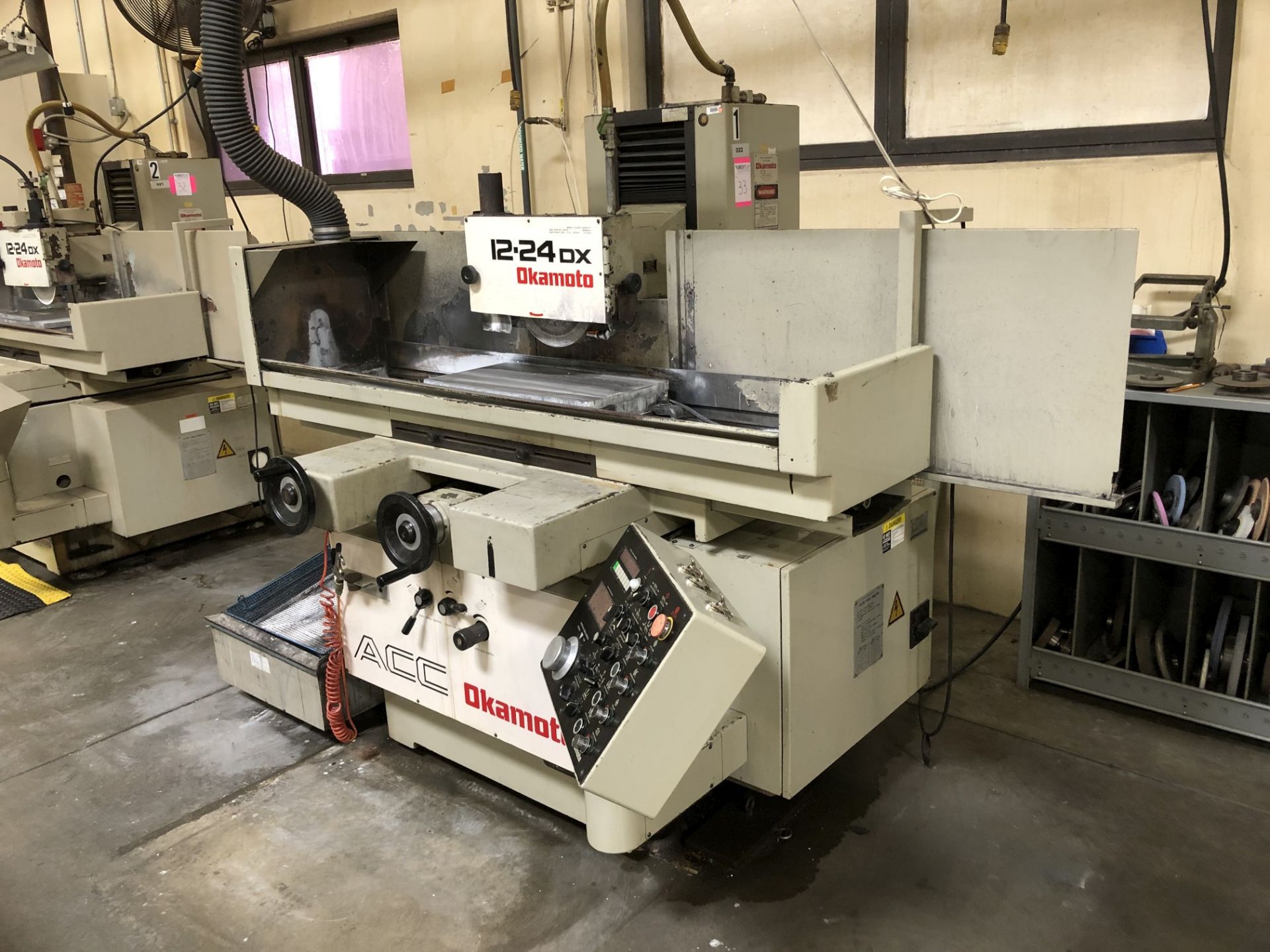 Okamoto ACC-12-24DX Surface Grinder, 12" x 24" Electro Magnetic Chuck, S/N 63793 (SPT #21) - Image 6 of 12