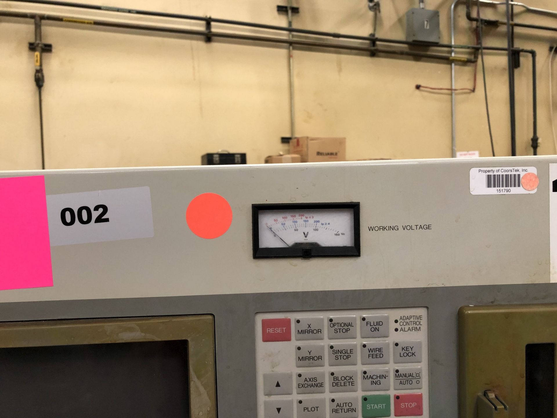 1995 Mitsubishi SX20 CNC Wire EDM, Mitsubishi Unit Cooler, Transformer, S/N 54X20101 (SPT #2) - Image 12 of 12