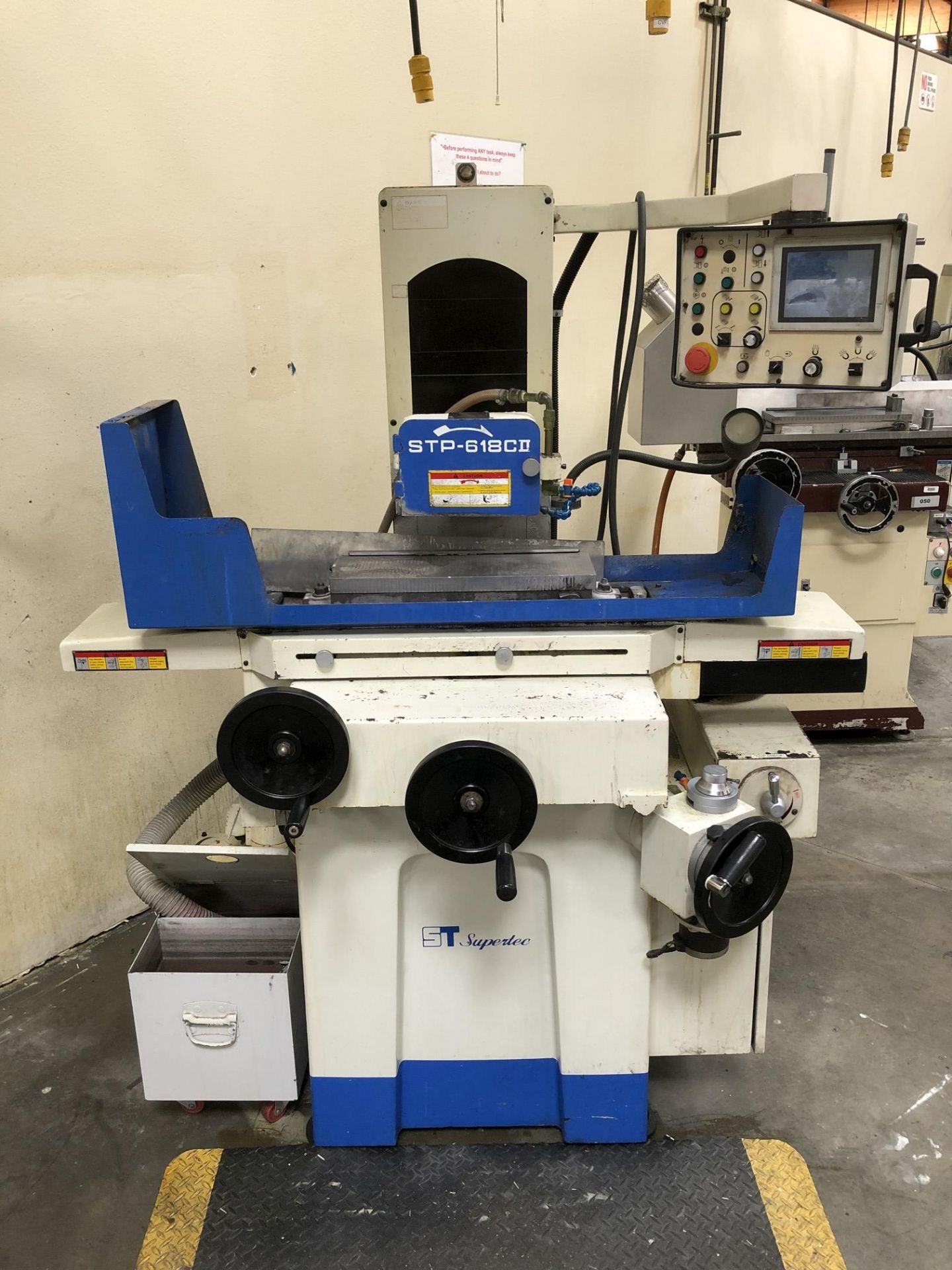 2009 Supertec STP-618CII Automatic Surface Grinder, 6" x 18" Electro Magnetic Chuck, PLC Control,