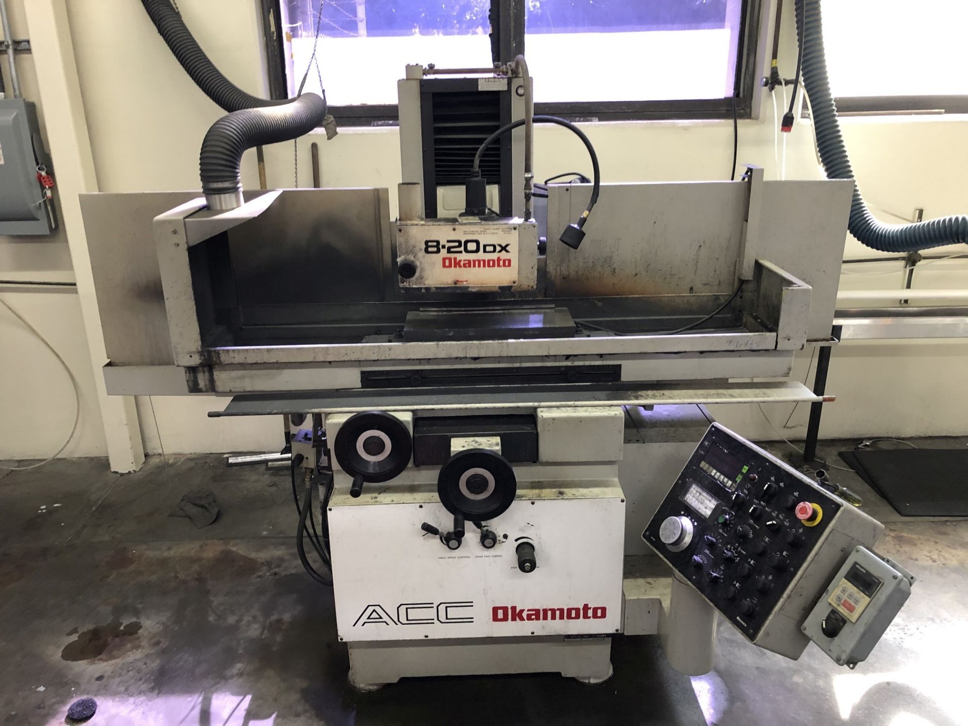 Okamoto ACC-8-20DX Surface Grinder, 8" x 20" Electro Magnetic Chuck, S/N 62586 (SPT #213)
