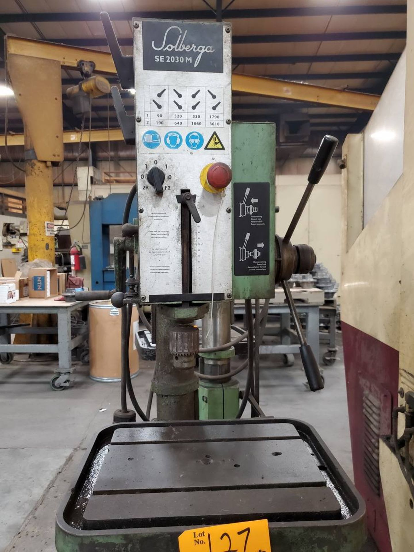 2008 Solberga SE 2030M 25" Drill Press W/ 12-1/2" Throat - Image 3 of 4