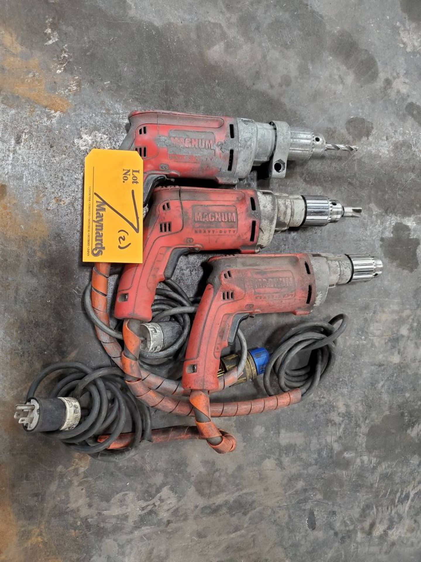 Milwaukee (3) 1/2" Magnum Hvy Duty Drills