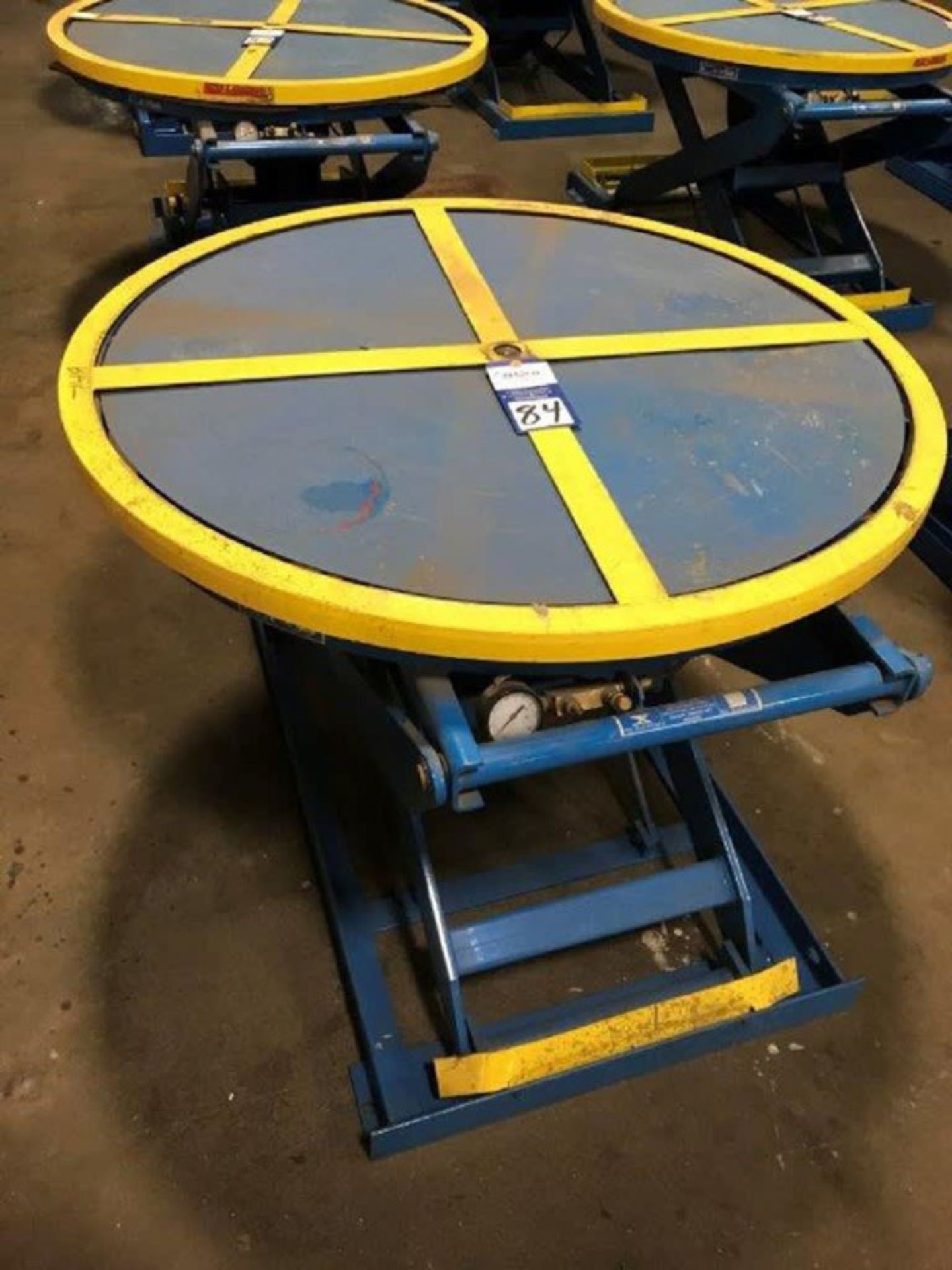 Bishamon EZ Loader Pneumatic Scissor Lift Table | 4,000 Lbs. x 43", Mdl: EZ Loader, S/N: - Located