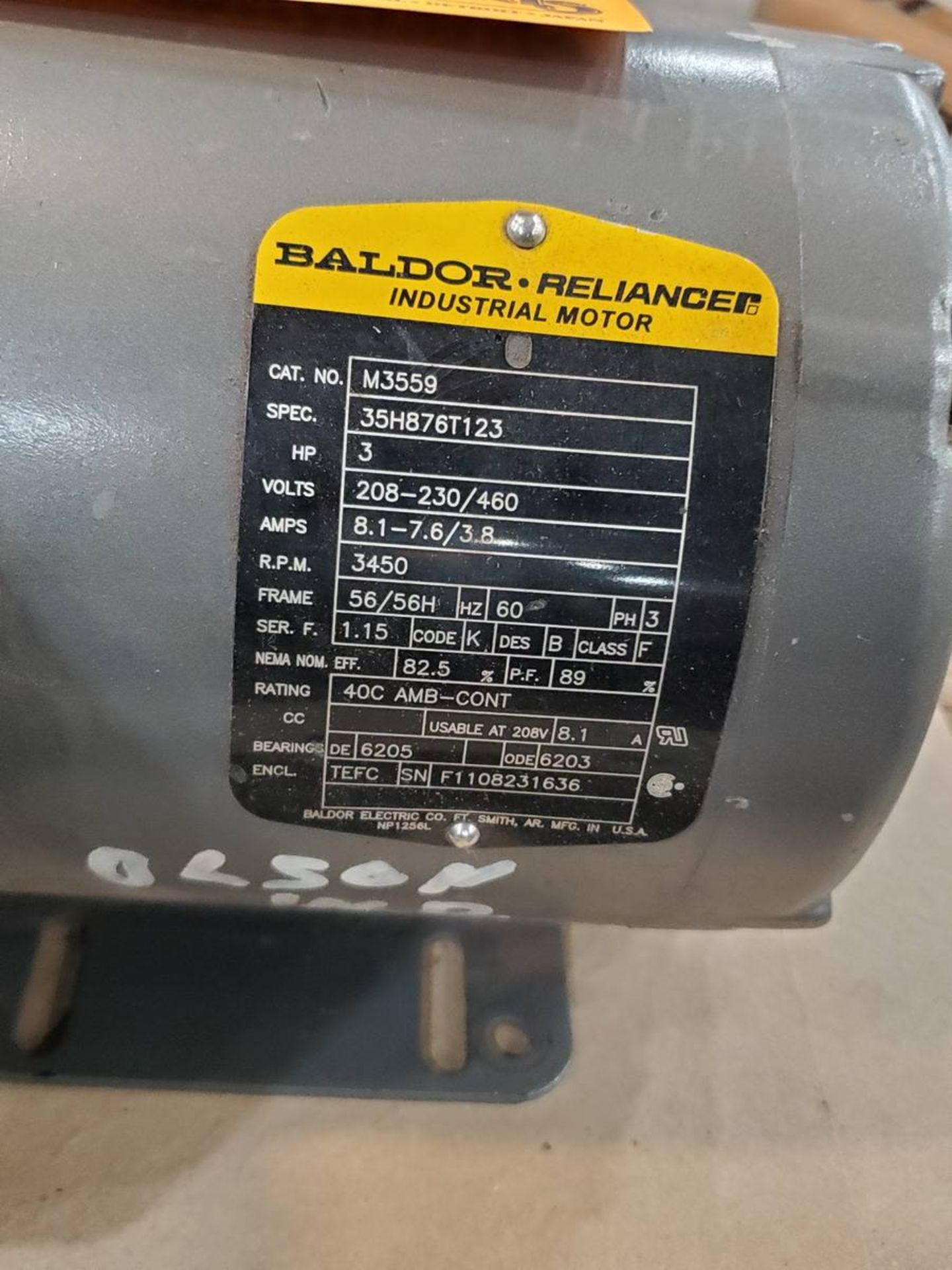 Baldor Ele Motor - Image 2 of 2