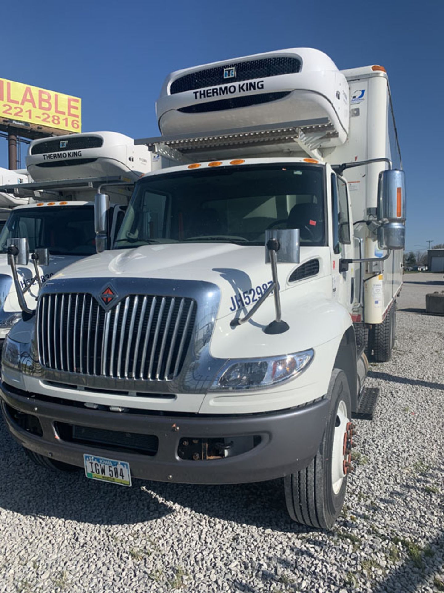 2018 INTERNATIONAL 4400 SBA 6X4 REFRIGERATED BOX TRUCK VIN#: 1HTMSTAR0JH529870, Approx Miles: 25787,