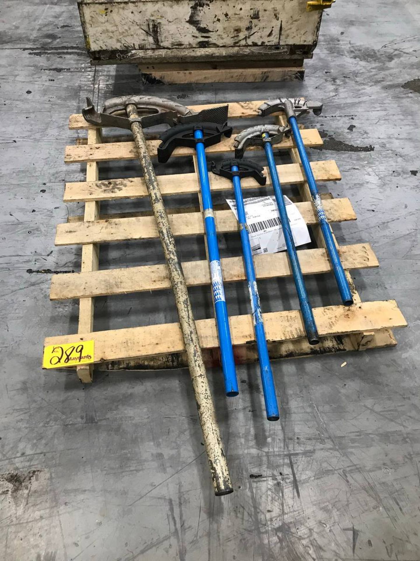 (1) Skid Of Various Size Pipe Benders