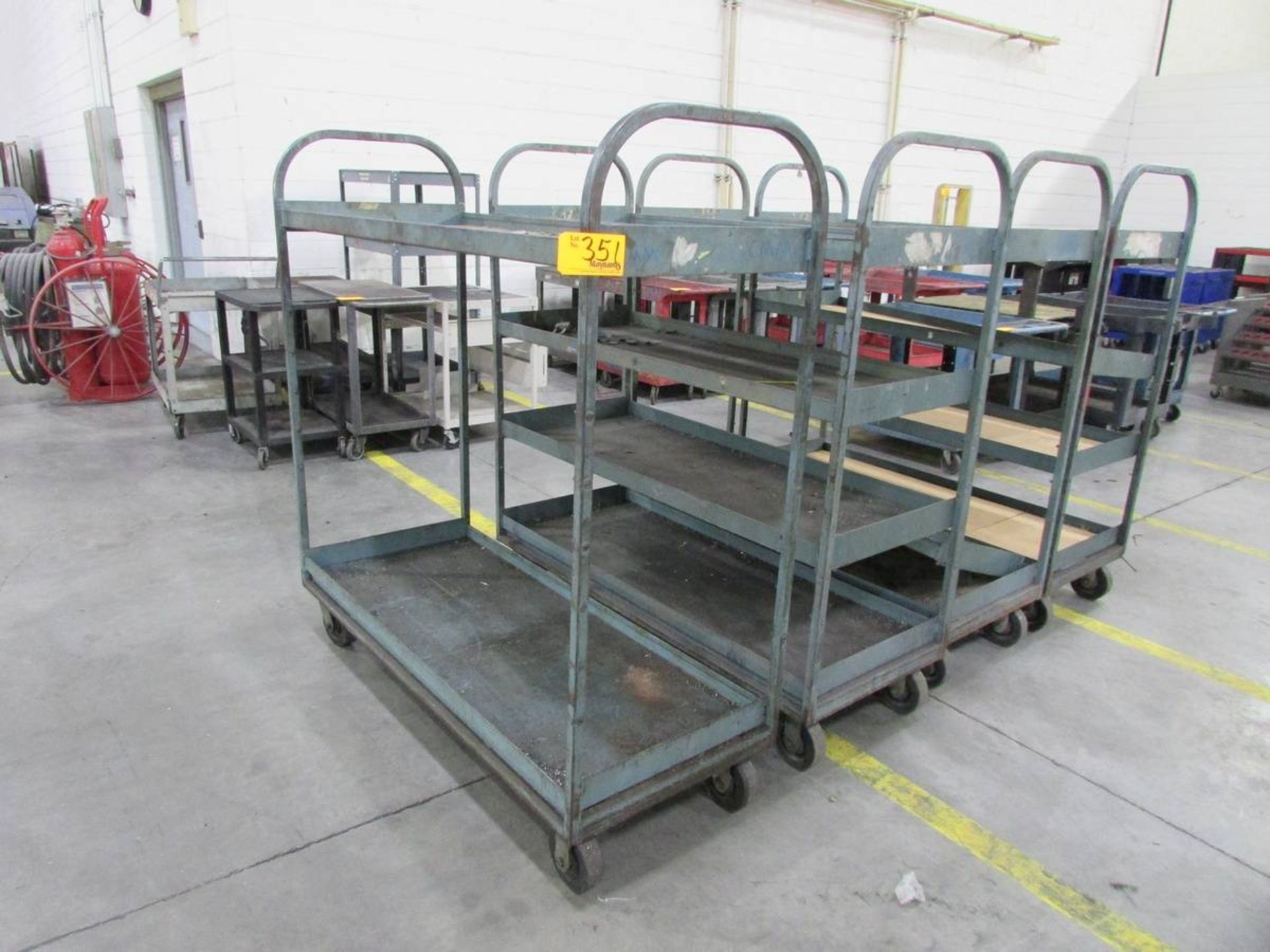 Multi Tiered Metal Shop Carts