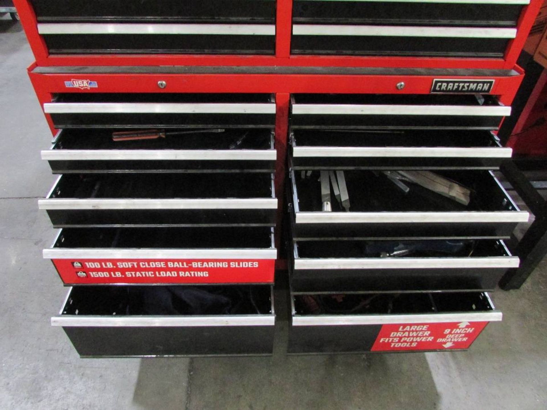 2019 Craftsman 706.CMST25210RB2 52" 10-Drawer Rolling Tool Cabinet - Image 4 of 4