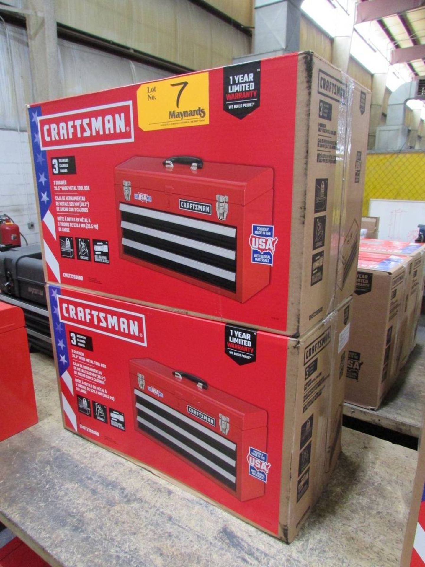 Craftsman CMST22036RB New In Box 20.5" Open Top 3-Drawer Tool Boxes