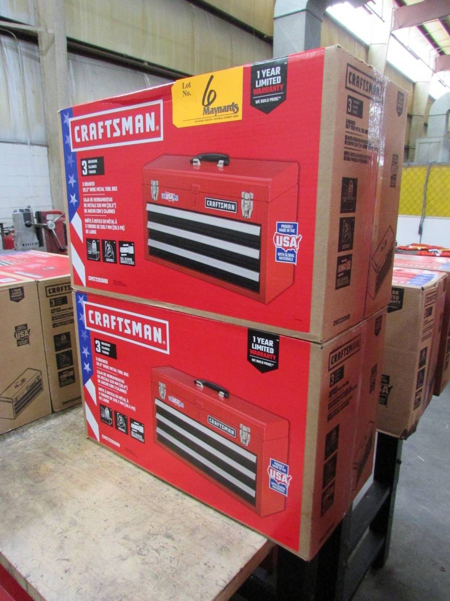 Craftsman CMST22036RB New In Box 20.5" Open Top 3-Drawer Tool Boxes