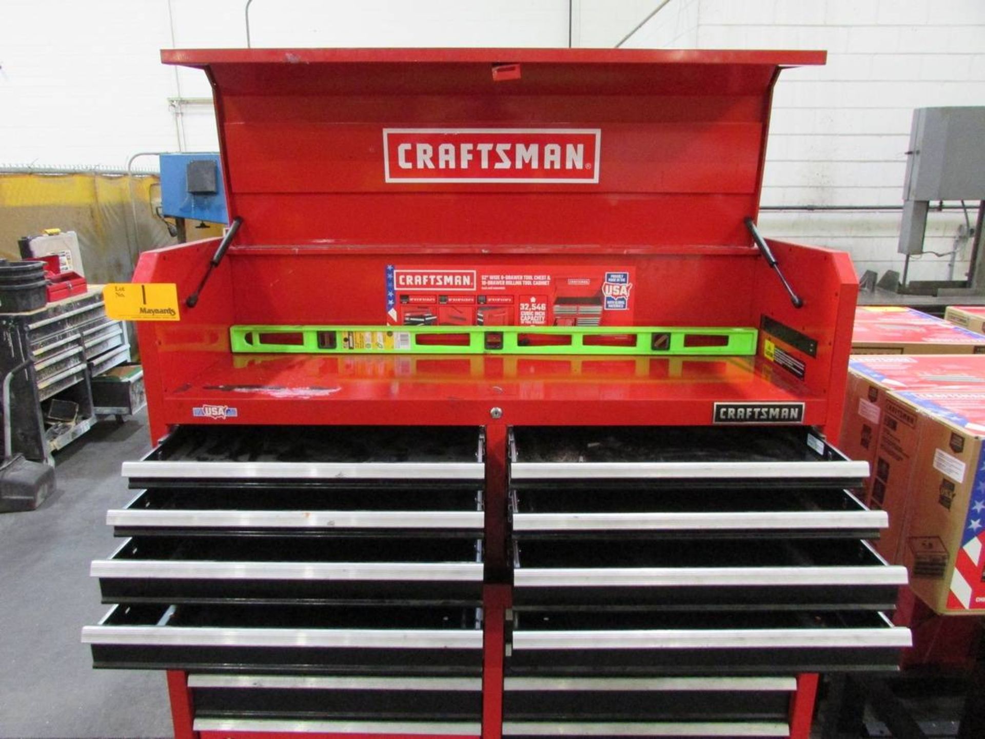 2019 Craftsman 706.CMST25210RB2 52" 10-Drawer Rolling Tool Cabinet - Image 3 of 4