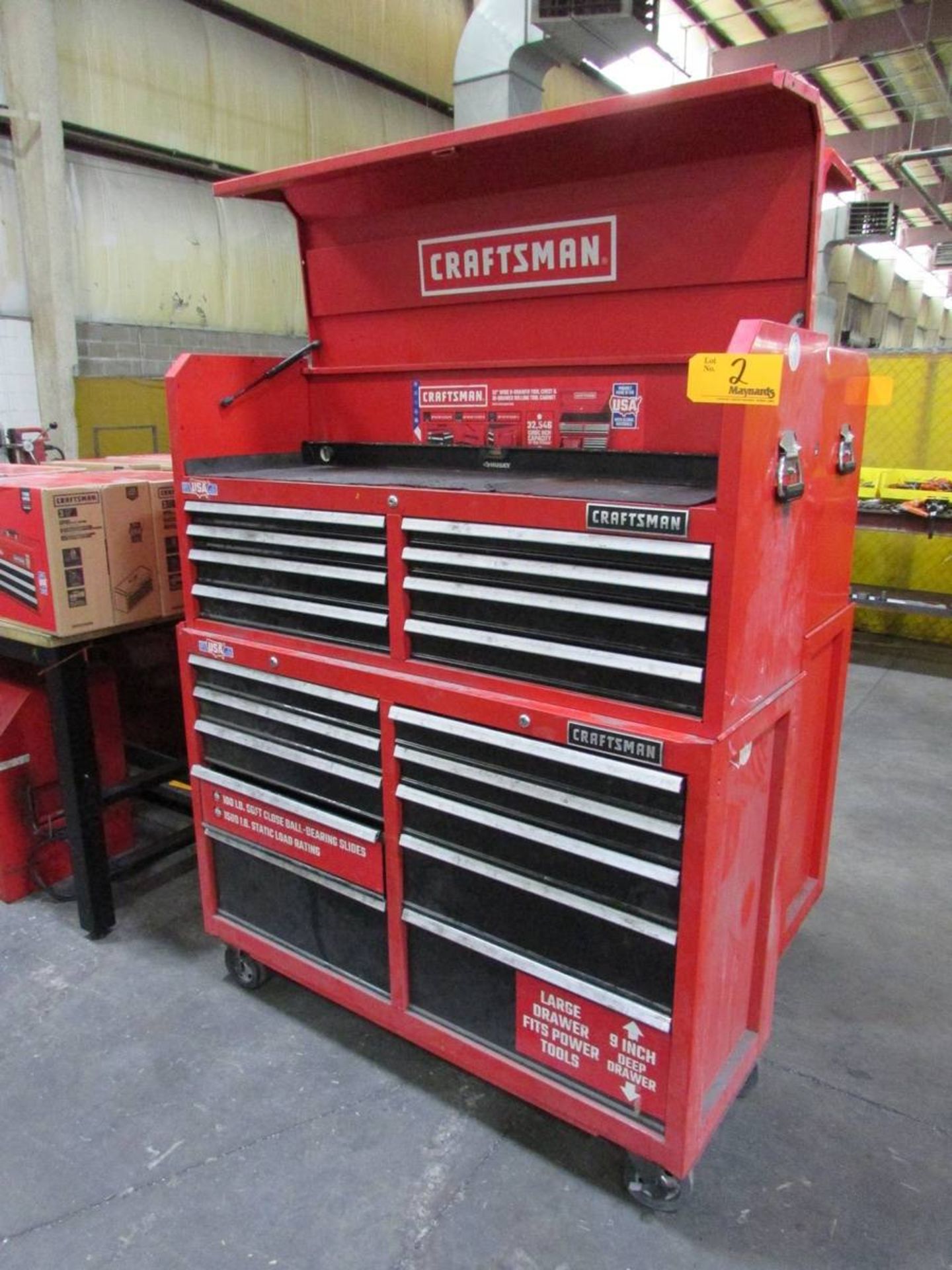 2018 Craftsman 706.CMST25210RB0 52" 10-Drawer Rolling Tool Cabinet