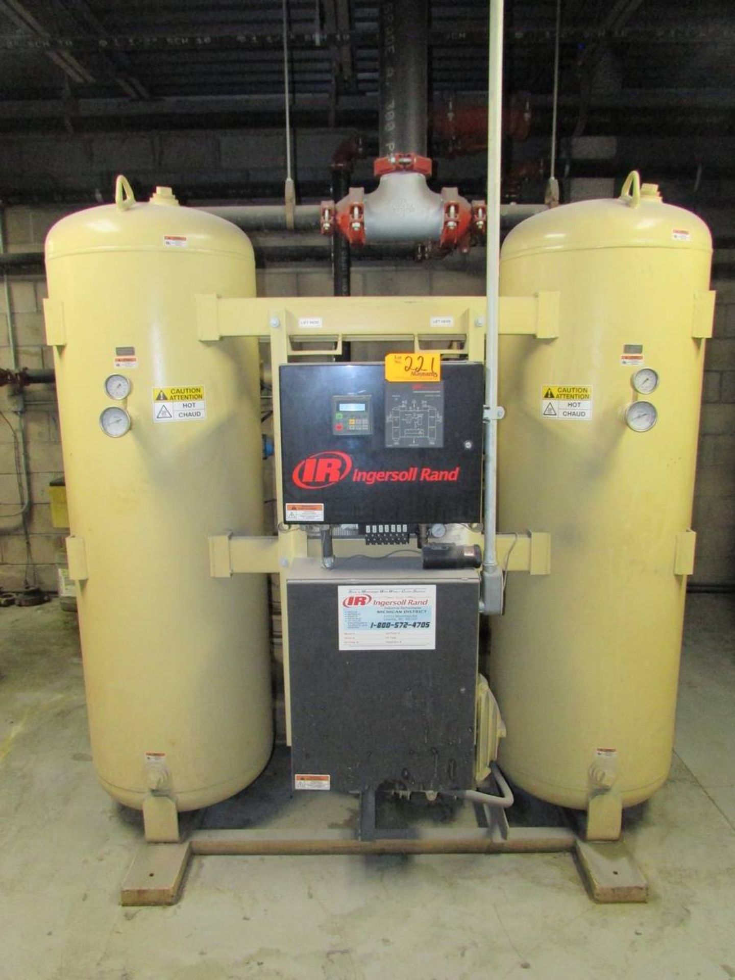 Ingersoll Rand HB10004HN00H Heated Blower Desiccant Air Dryer - Image 2 of 7