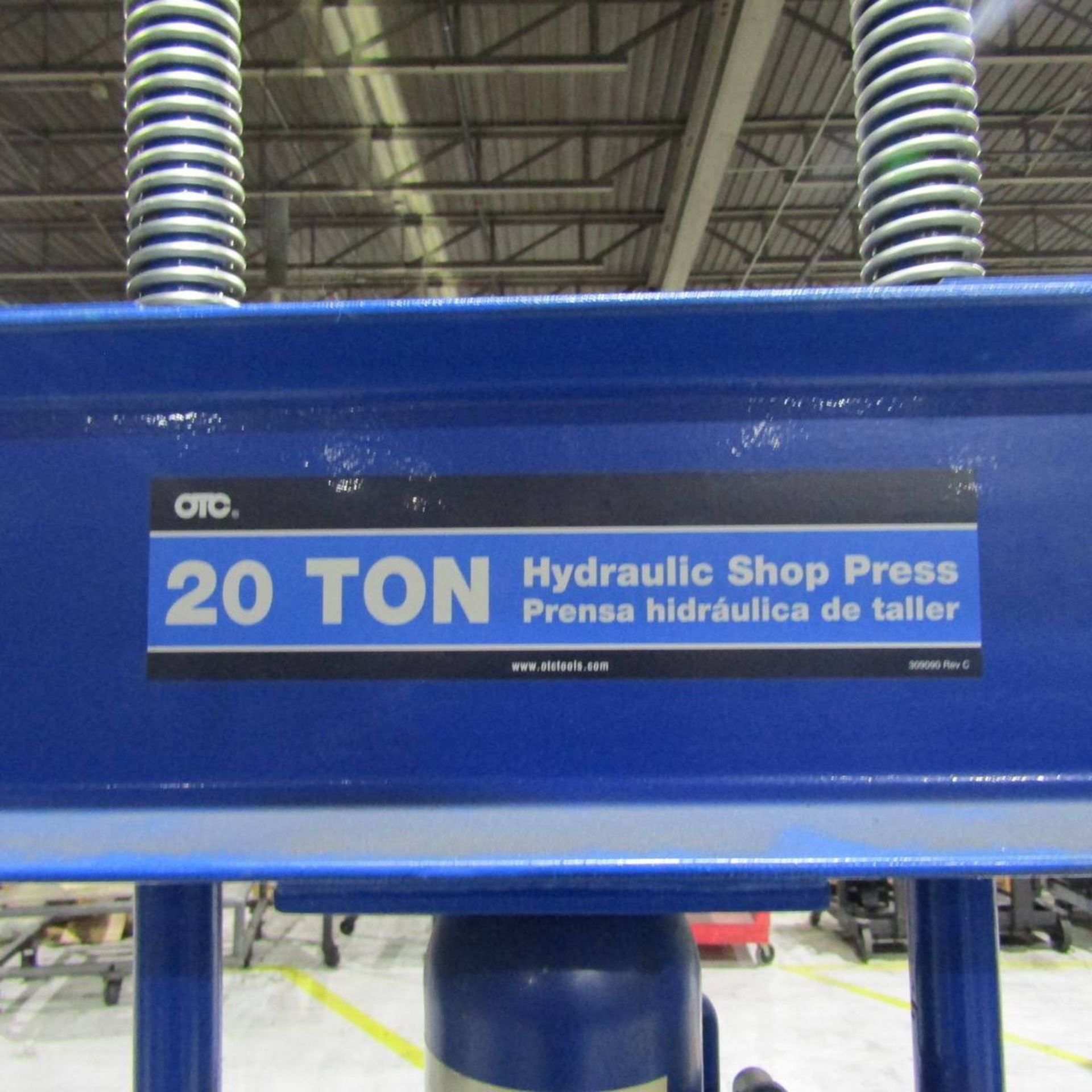 OTC 20-TON Hydraulic H-Frame Press - Image 2 of 2